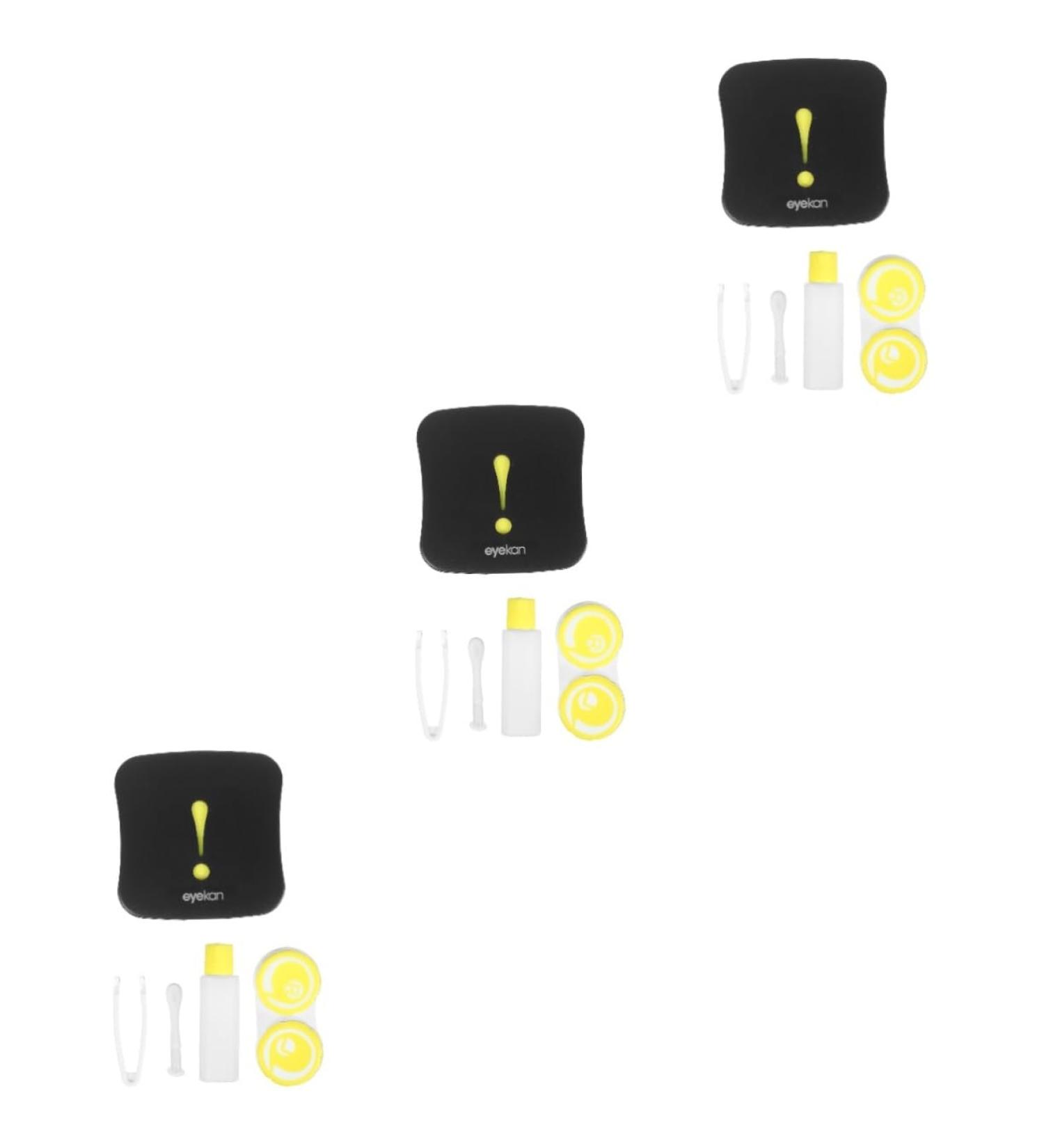 Solustre 3-Piece Clear Suitcase Holder & Glasses Stand - Cute Lens Containers for Small Animals - Buy Online on GoSupps.com