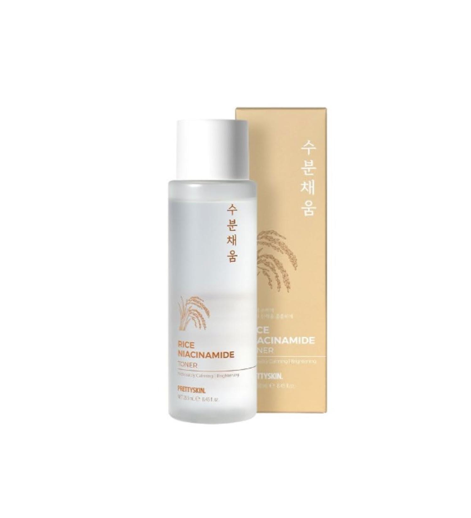 PS.PRETTYSKIN Moisturizing Toner for Face - Non-Sticky Calming Formula with Rice Niacinamide | 8.45fl. oz (250ml) - Shop Internationally - Buy Online on GoSupps.com