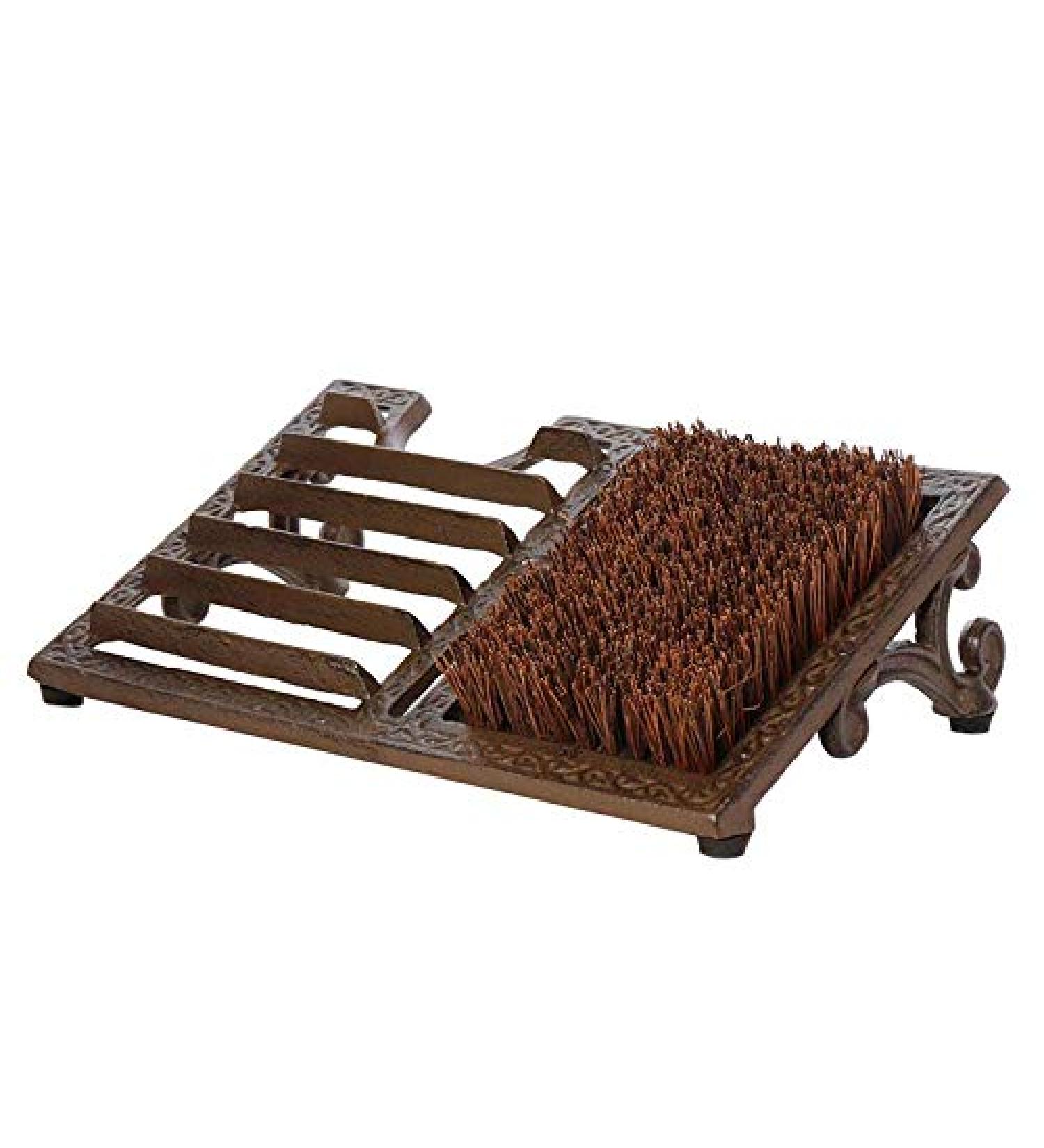 Cast Iron Boot Brush Weighted Shoe Scraper Door Mat (A963) - Buy Online on GoSupps.com