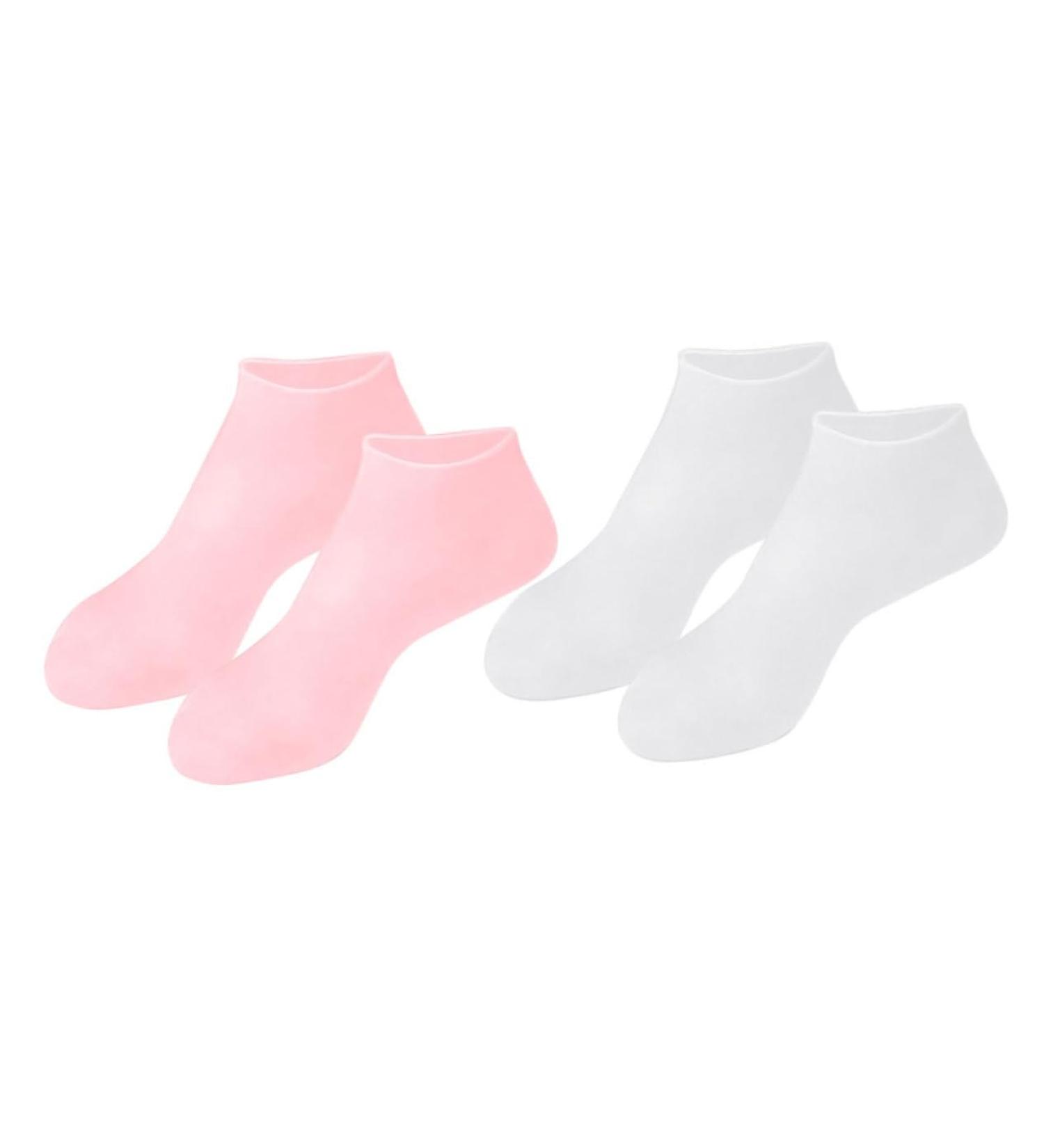 minkissy 4 Pairs Exfoliating Moisturizing Socks Features Socks for Women Cosmetic moisturizing Socks Heel Socks for Dry Cracked feet Toe spa Masks spa Socks Sebs Supplies Girl Foot - Buy Online on GoSupps.com