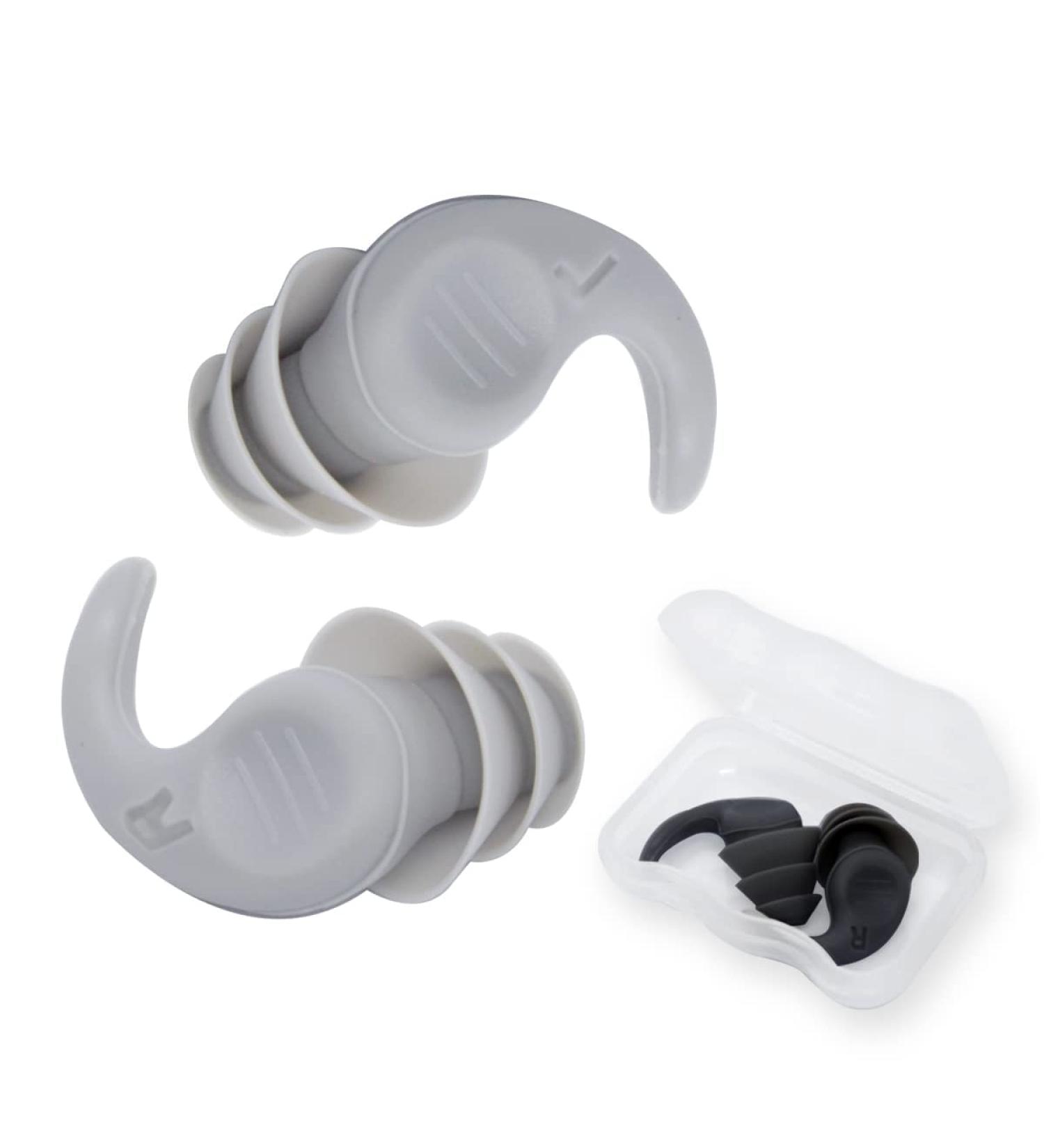 2 Pair Noise Reduction Silicone Ear Plugs for Sleeping - Waterproof Soft Reusable for Travel & Concerts - Buy Online on GoSupps.com