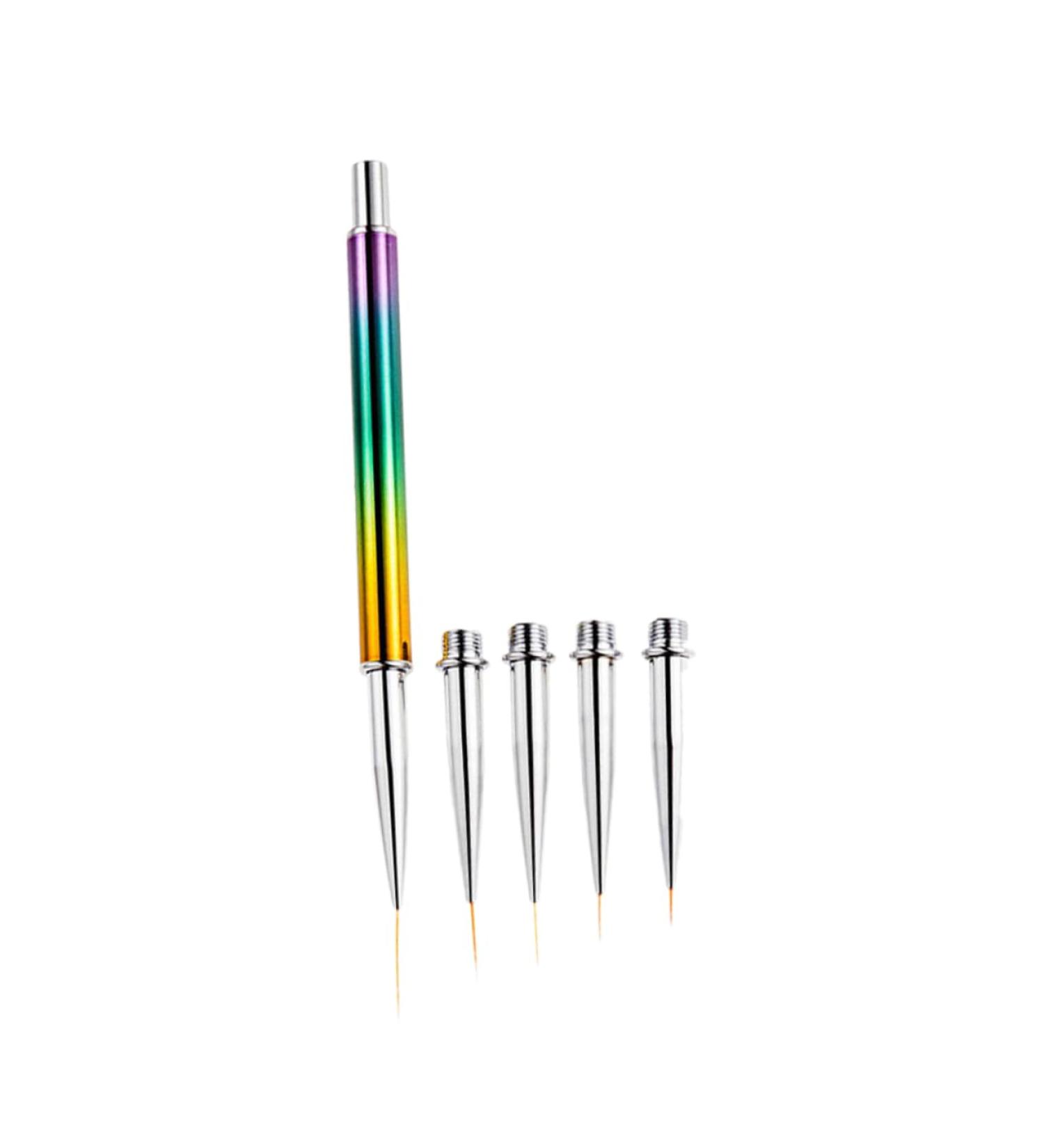 DOITOOL 1 Set Nail Art Drawing Pen Creativity Nail Art Brush Nail Art Designs Nail Art Tools Nail Art Liner Pens Nail Salon Supplies Painted Nail Pen Drawing Tool Nail Brush Pull Pen - Buy Online on GoSupps.com