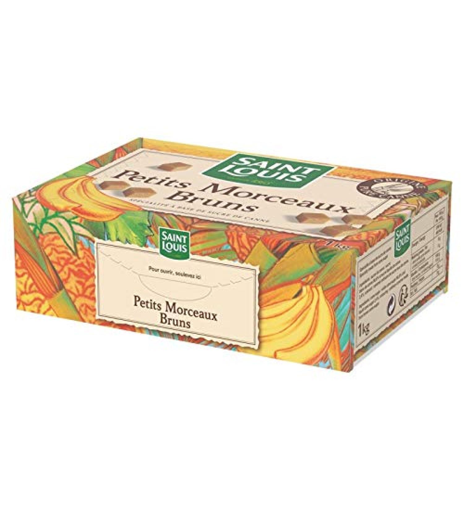 Saint Louis - Small Piece Brown Sugar 1kg - Set of 4 - Lot Price - Fast Delivery in Metropolitan France within 3 Open Days - Buy Online on GoSupps.com