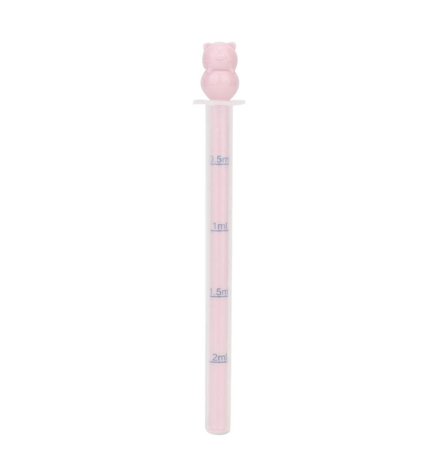 Portable Infant Medicine Feeder - Pink Fluid Syringe & Dropper Set for Baby Feeding with Calibration - Buy Online on GoSupps.com