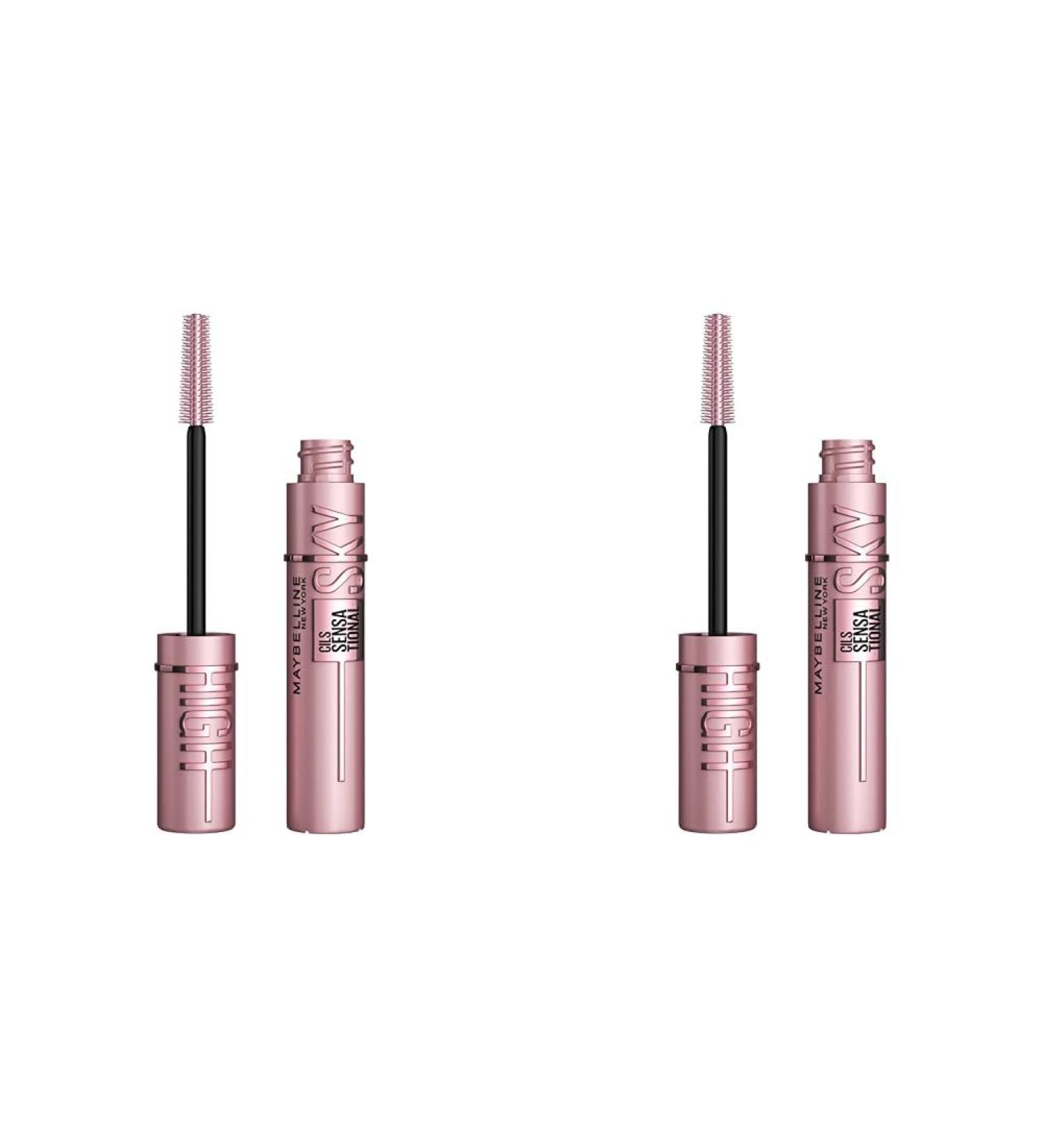 Buy Maybelline New York Lash Sensational Sky High Mascara - Very Black (7.2ml & 9.6ml 2 Pack) for Ultra Long Eyelashes | International Shipping Available - Buy Online on GoSupps.com