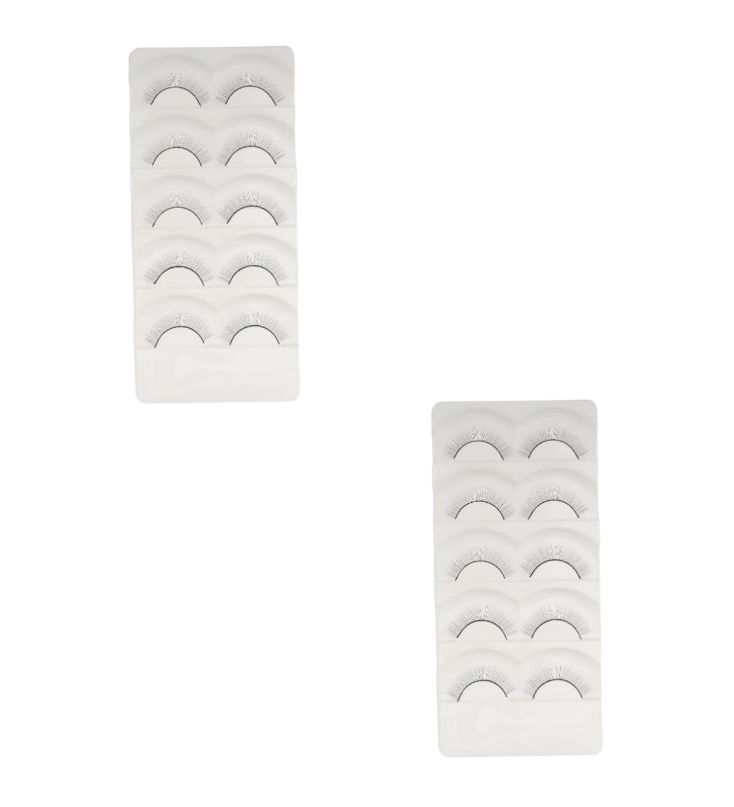 minkissy 10 Pairs natural false lashes manual Practice Lashes fake lashes natural Adhesive Single dense magnetic soft artificial kinds of eyelashes soft light fake lash Fake eyelashes - Buy Online on GoSupps.com