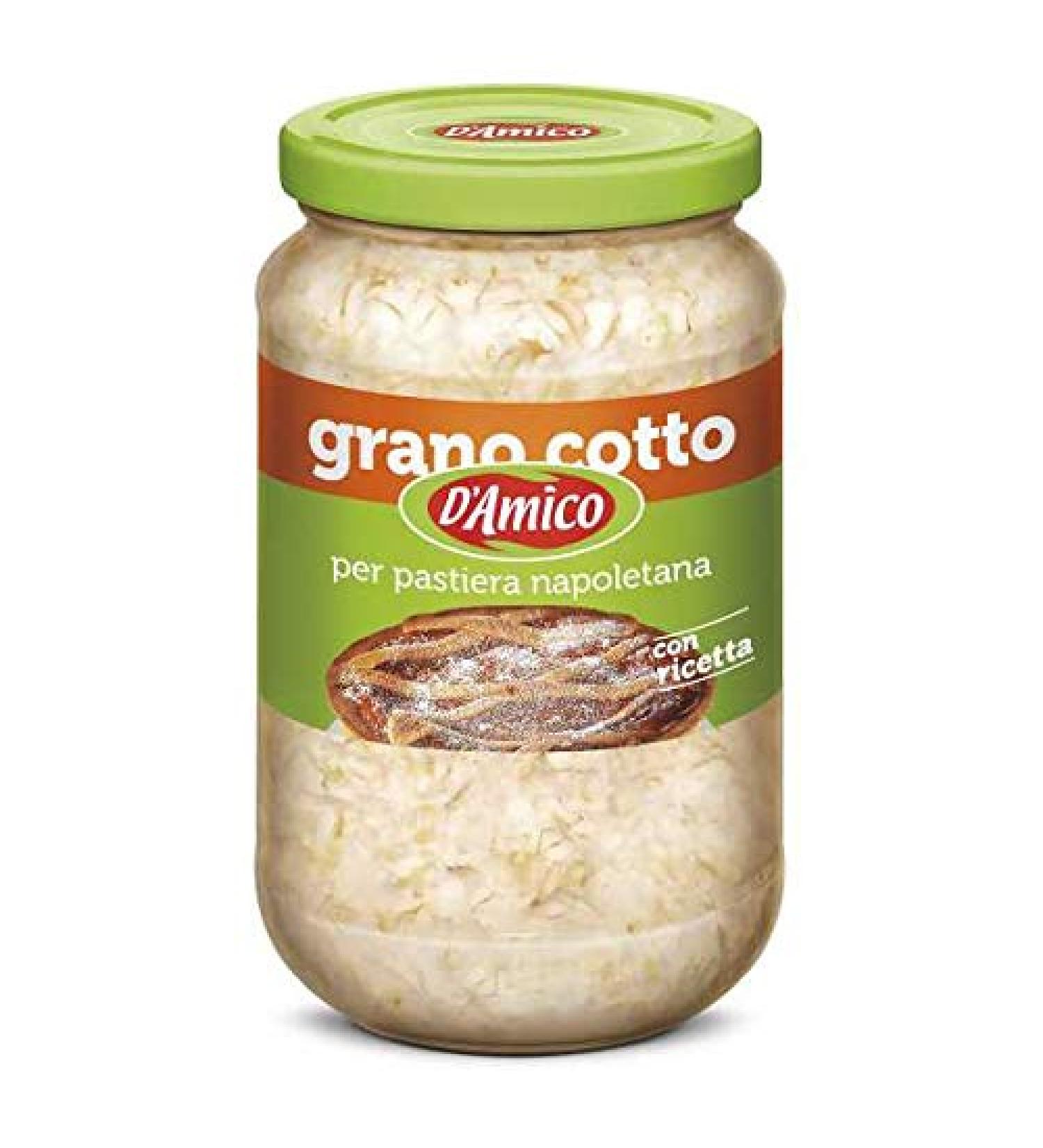 D'Amico DAmico Cooked wheat for Neapolitan Pastiera 580 g gekookte tarwekorrels Italy