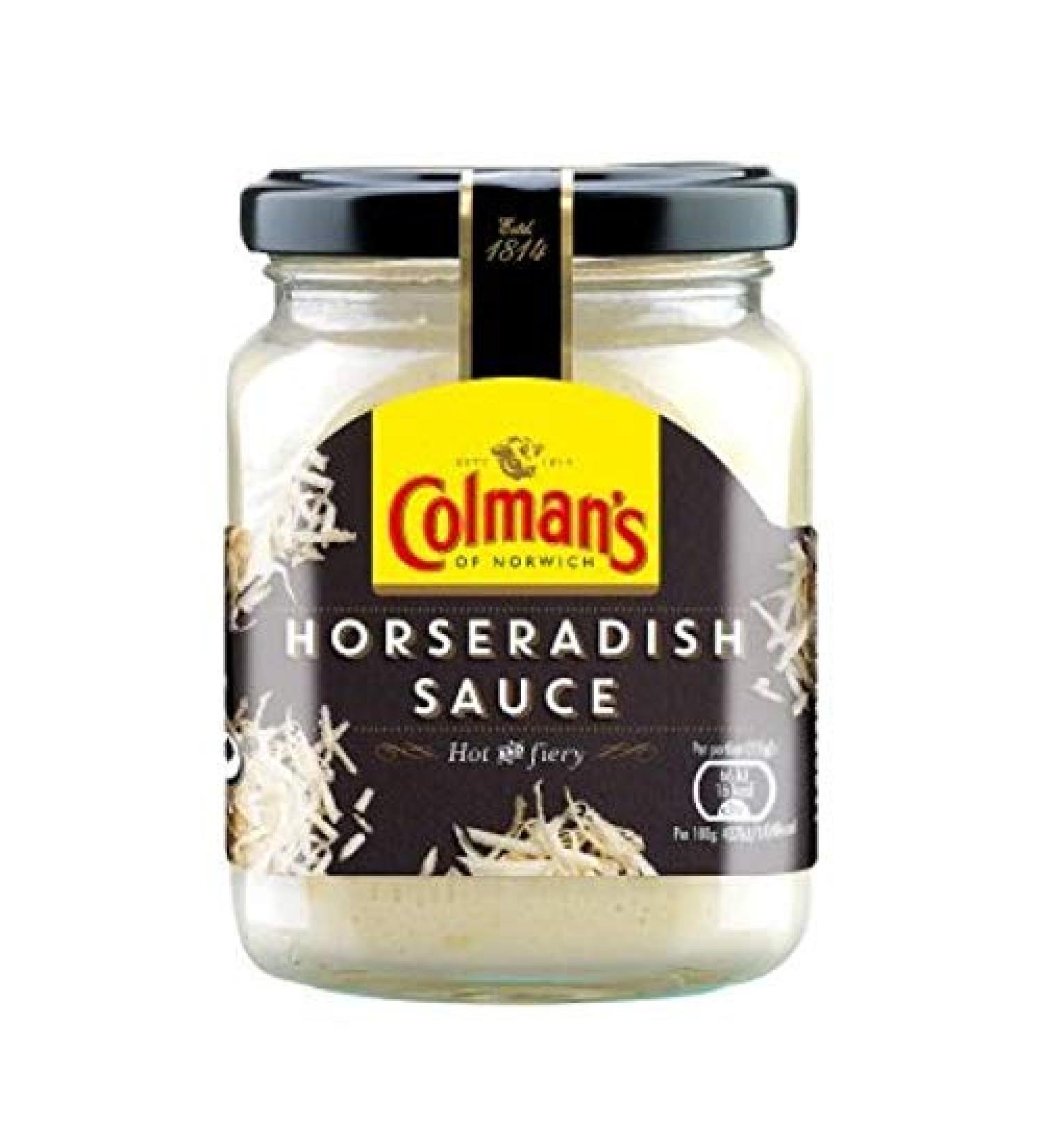 Colman's Horses Radish 136g Pack of 8