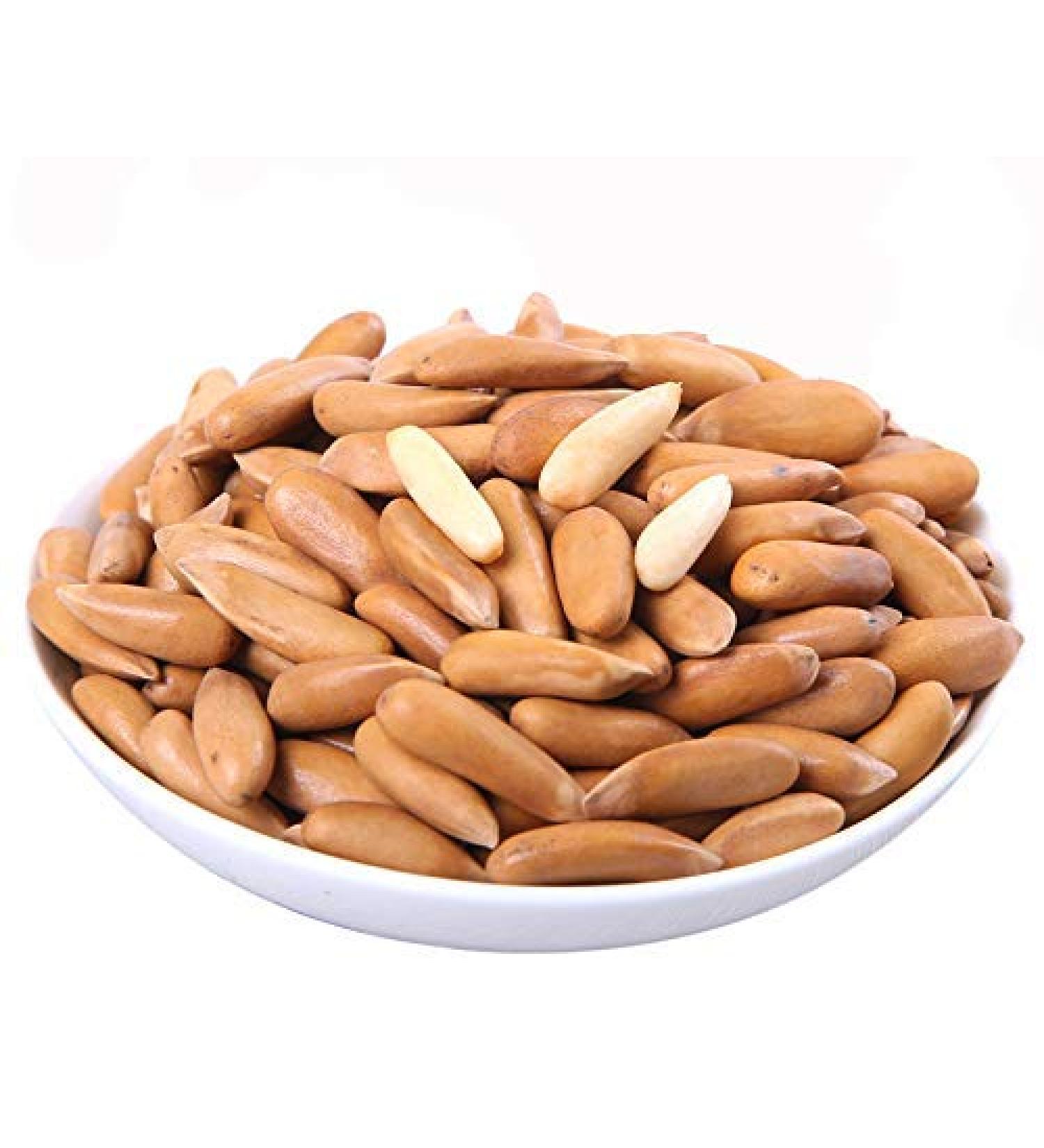 Diwali Special Dry Fruits Dry Nuts|Pine Nuts with Shell 1kG| Chilgoza - Buy Online on GoSupps.com