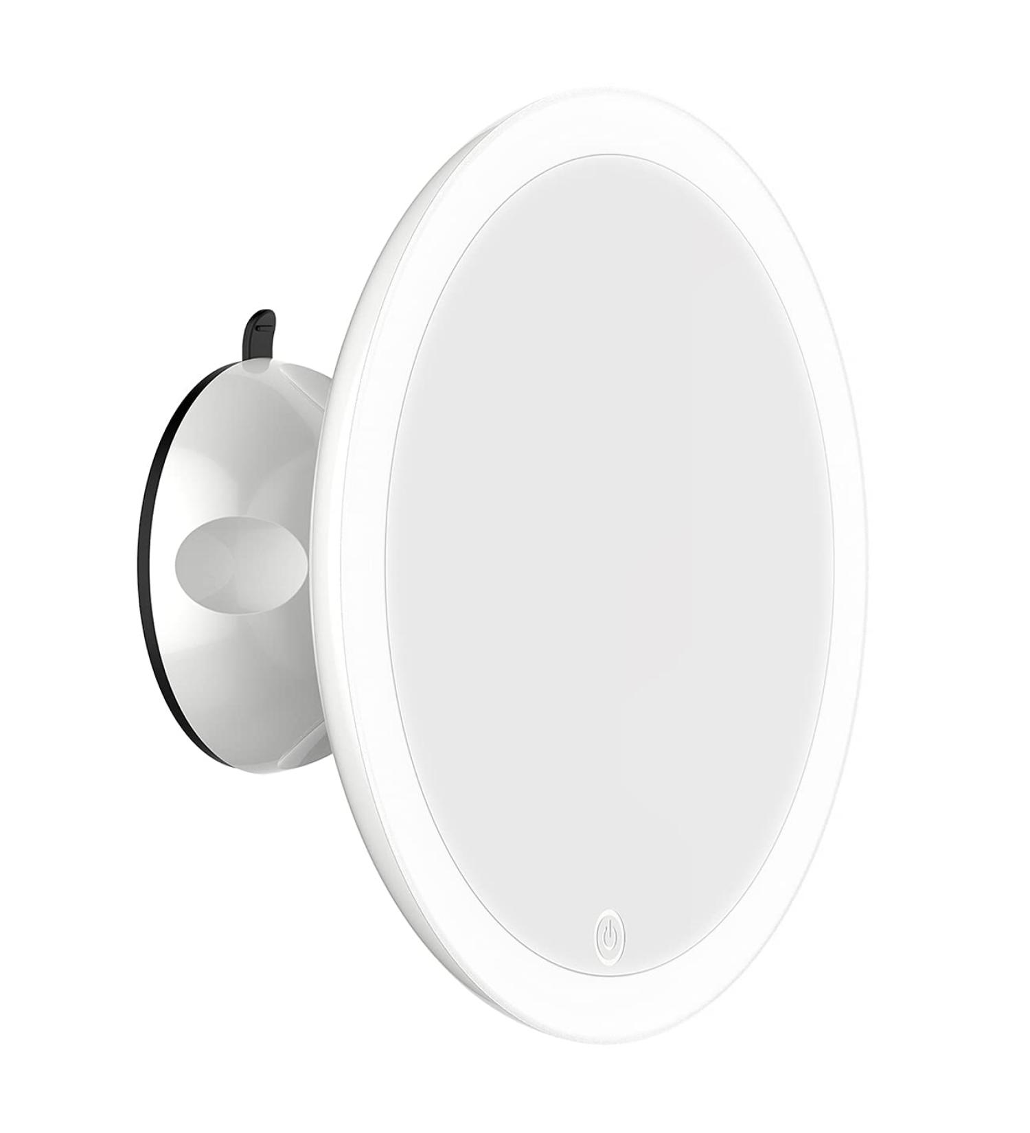 TOUCHBeauty 7X Rechargeable LED Makeup Mirror | 6.7 Inch Waterproof Lighted Shower Mirror with Locking Suction Cup | Wall Mirror TB-1779 - Buy Online on GoSupps.com