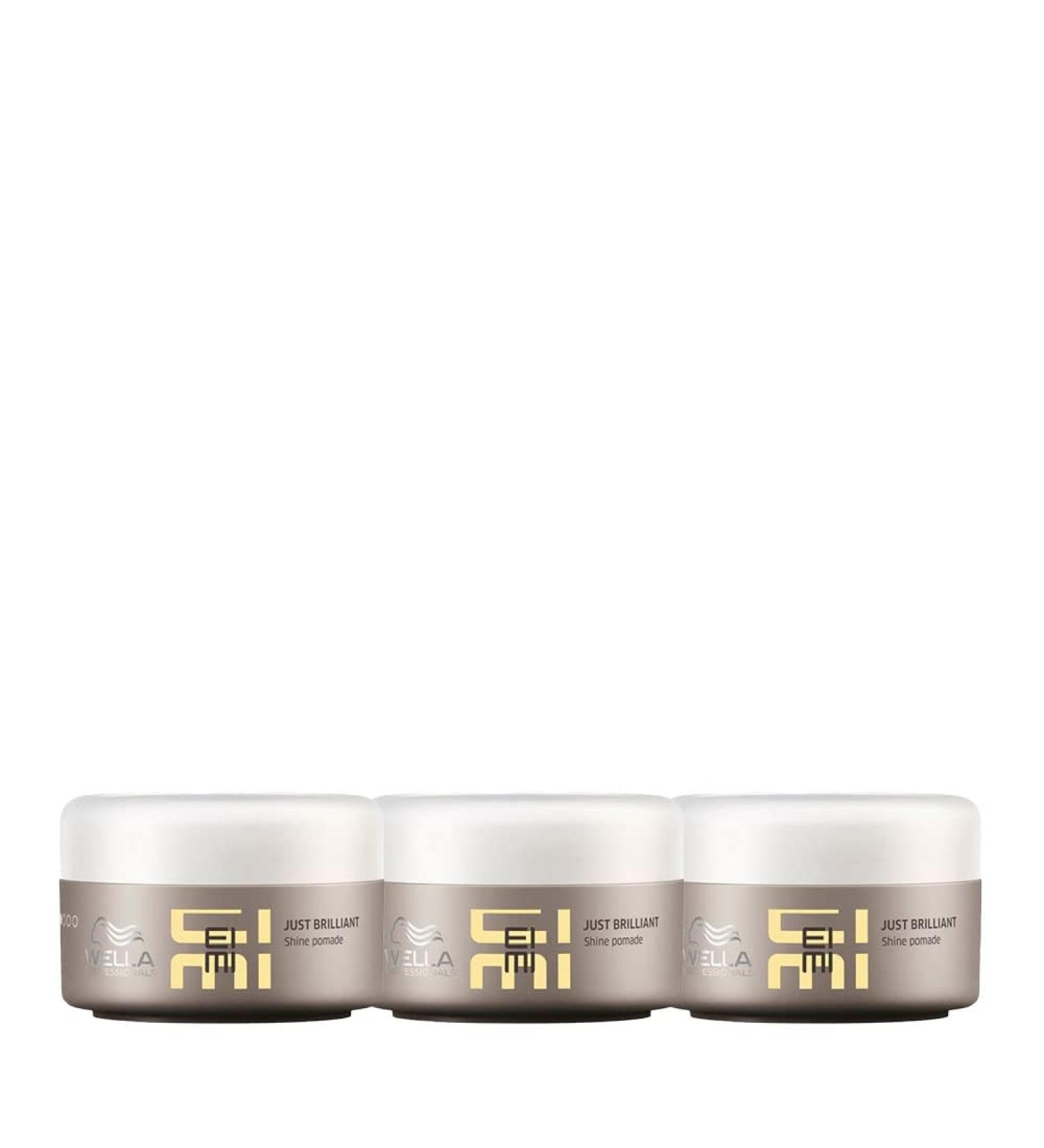 Wella EIMI Just Brilliant Shine Pomade 75ml X3 Unscented 75 ml (Pack of 3)
