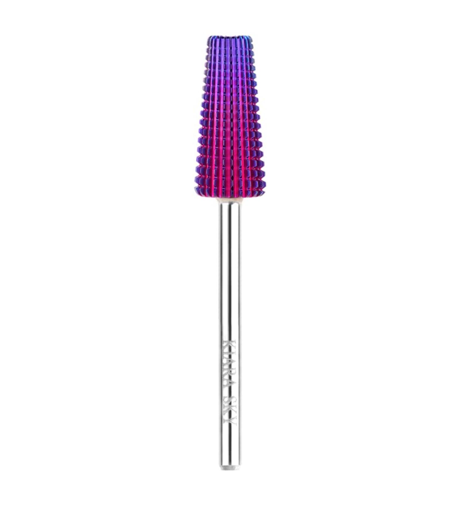 Kiara Sky Purple Drill Bits for E-File Nail Drill (5-in-1 Medium)