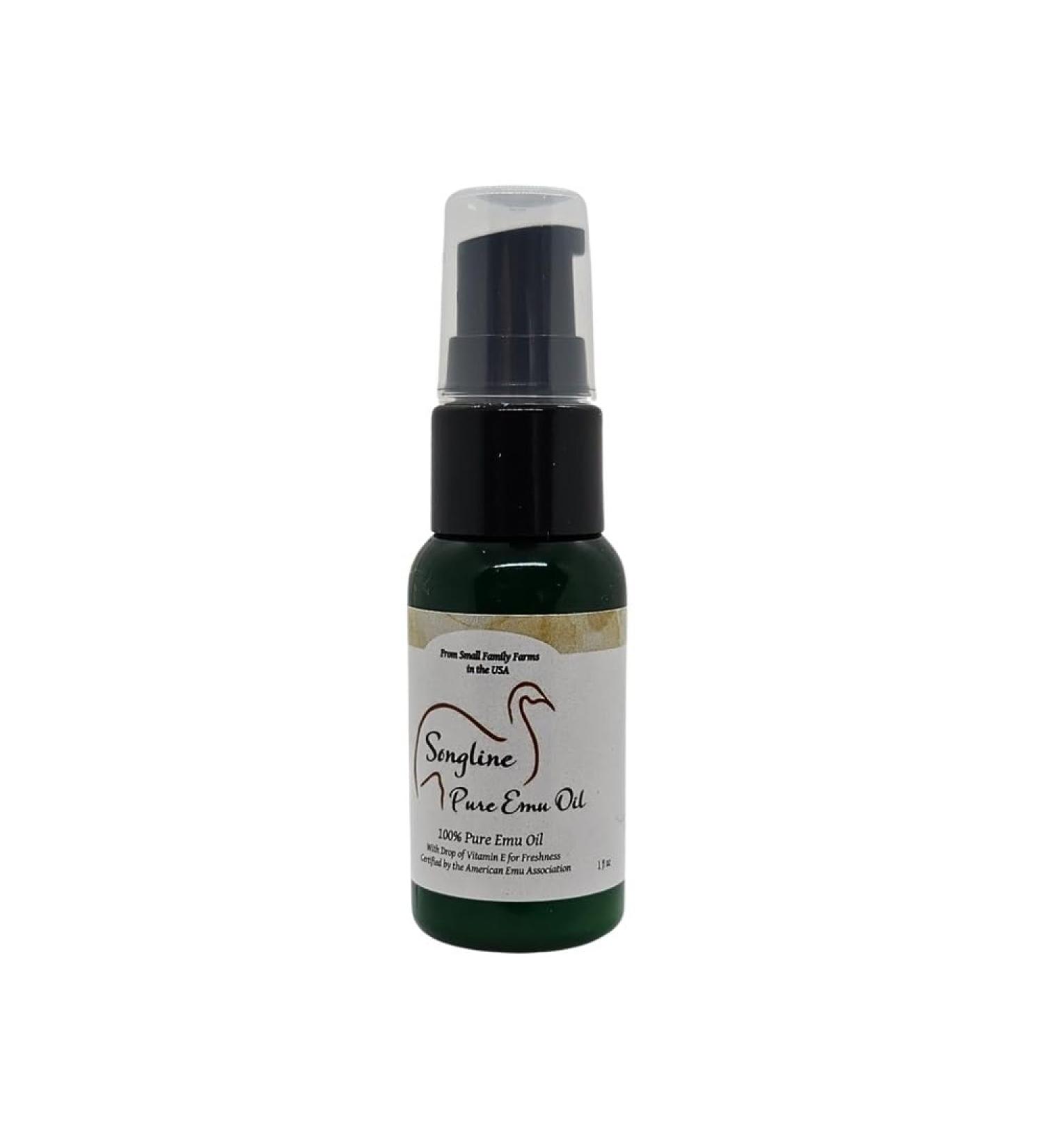 Songline Pure Emu Oil - USA Farmed and Refined - AEA 3rd Party Certified for Quality Deep Moisturizing For Skin Hair Nails (1 oz.) 1 Fl Oz (Pack of 1)