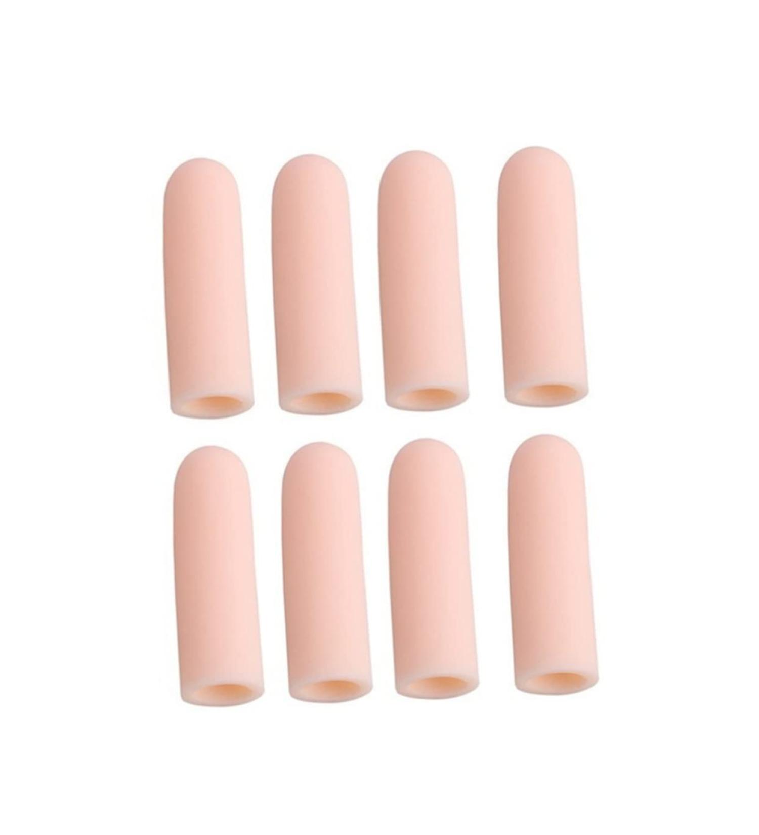 8 Pcs Thin Silicone Toe Protectors Set - Thumb & Toe Covers for Pain Relief - Protective Toe Sleeves Caps for Comfort (Thin Section C01) - Buy Online on GoSupps.com