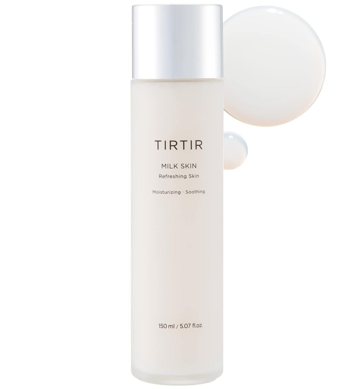 TIRTIR Milk Skin Facial Toner 5.07 fl.oz - Witch-Hazel & Rice Extract Moisturizer for Smooth & Glowing Skin - For All Skin Types - Buy Online on GoSupps.com
