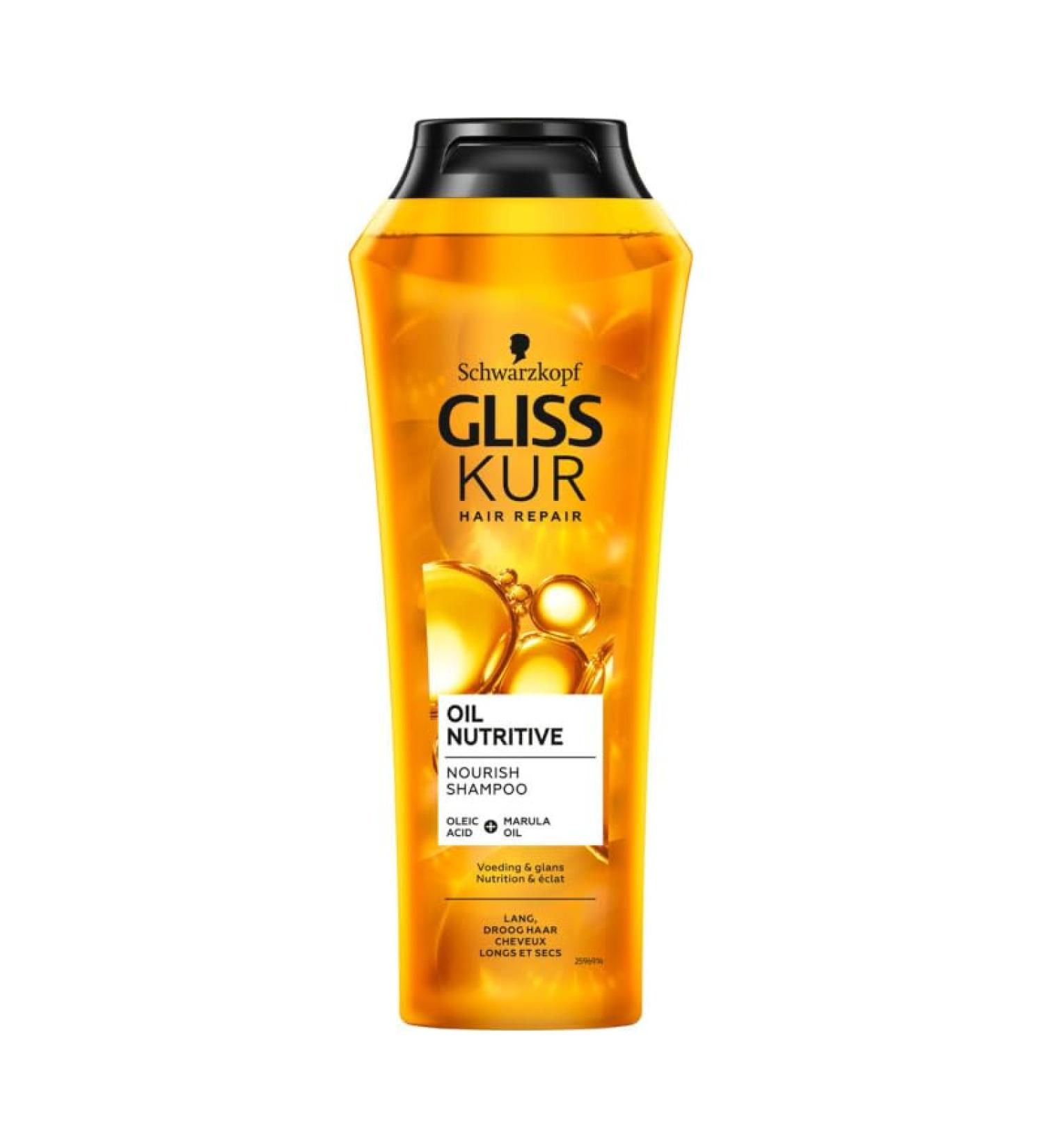 Gliss Kur Gliss Kur Oil Nutritive Shampoo - For Longer Hair Sensitive to Split Ends 250 ml (Pack of 6)