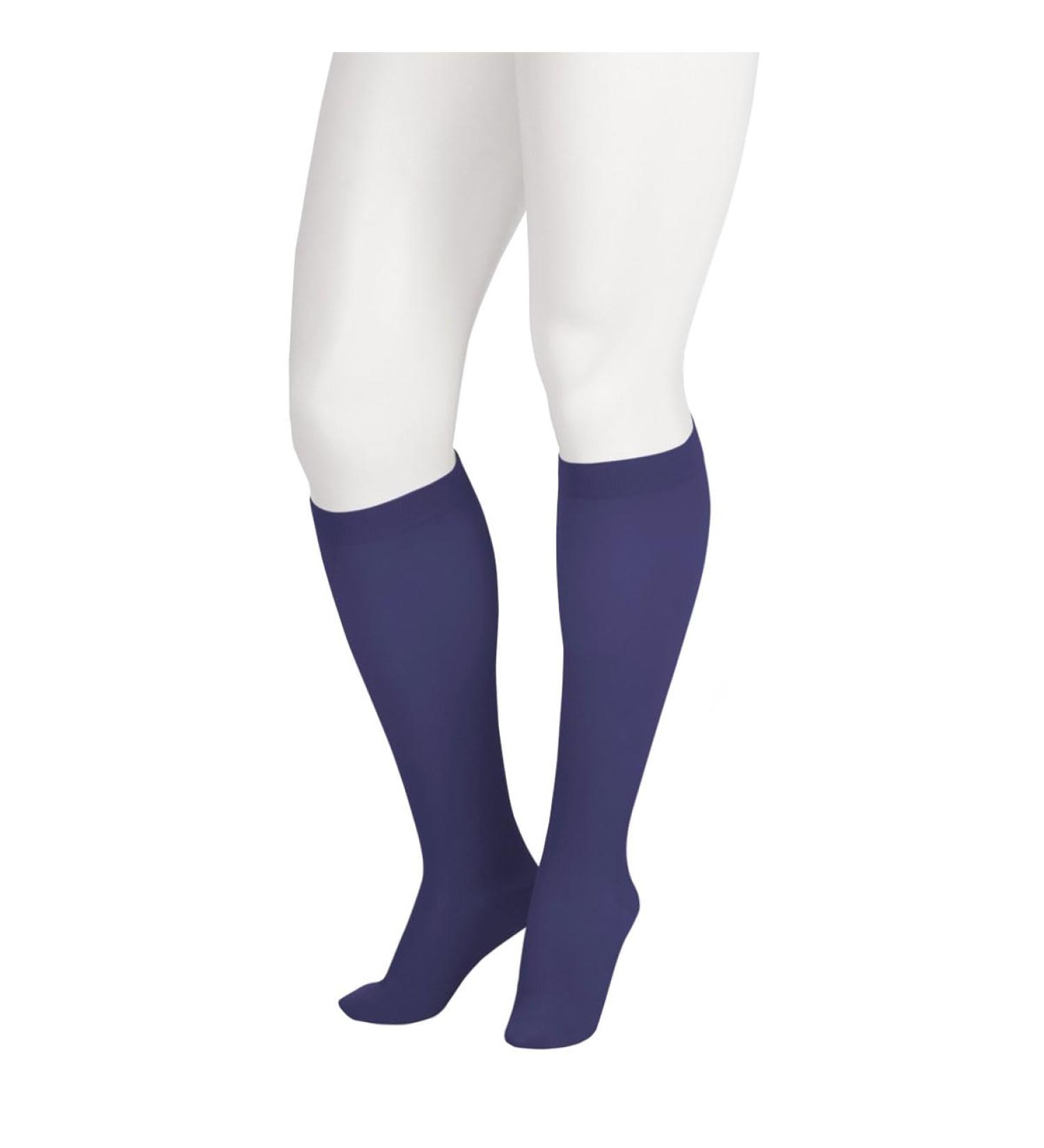 Buy JUZO 20-30 mmHg Soft Knee High Compression Socks - Size III Short Silicone Navy - Best International Shipping - Buy Online on GoSupps.com