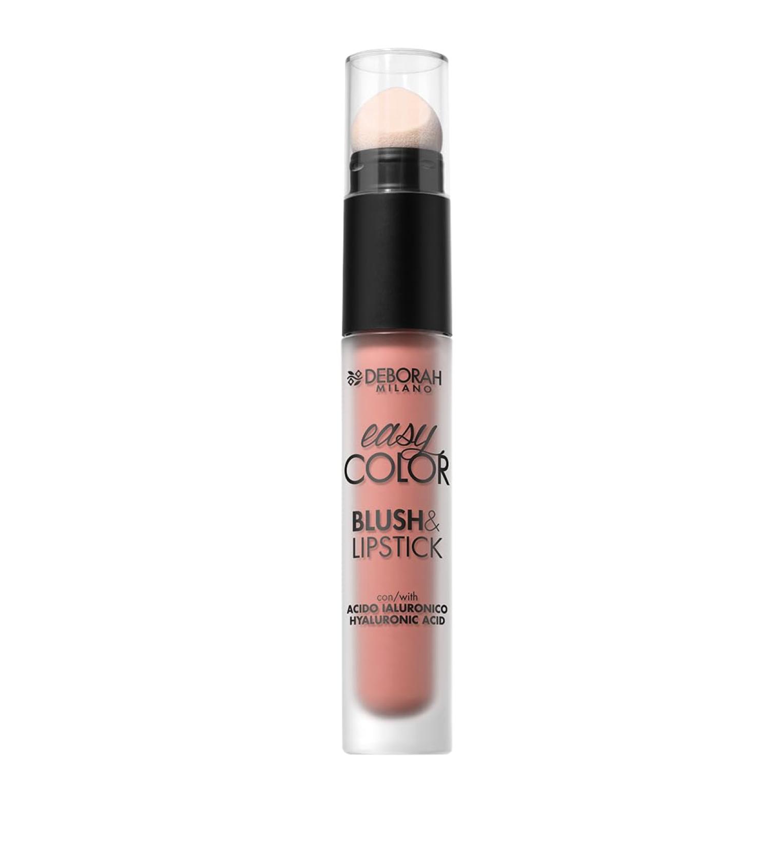  DEBORAH Deborah Milano 04 Peach Dream Blush & Lipstick Easy Color with Hyaluronic Acid and Sweet Almond Oil Intense and Long-Lasting Colour on Cheeks and Lips 30 ml - Buy Online on GoSupps.com