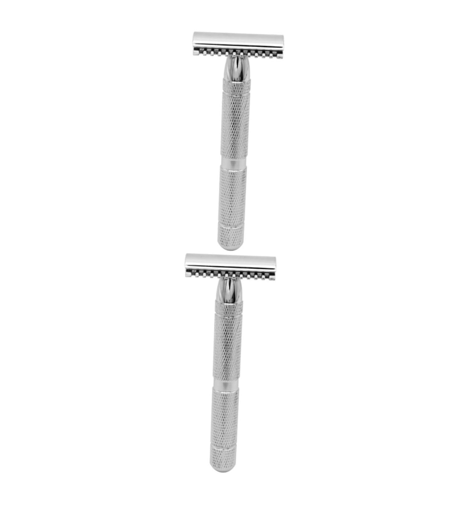 Minkissy Wooden Razors for Men - 2-Pack Shaving Razors Perfect for Bald Heads & Smooth Shaves - Buy Online on GoSupps.com