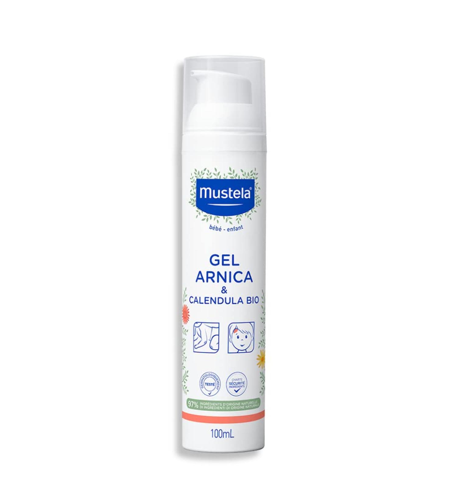 Mustela Baby Arnica Calendula Soothing Gel - 3.38 fl. oz. | Fragrance-Free, Alcohol-Free & Vegan - Buy Online on GoSupps.com
