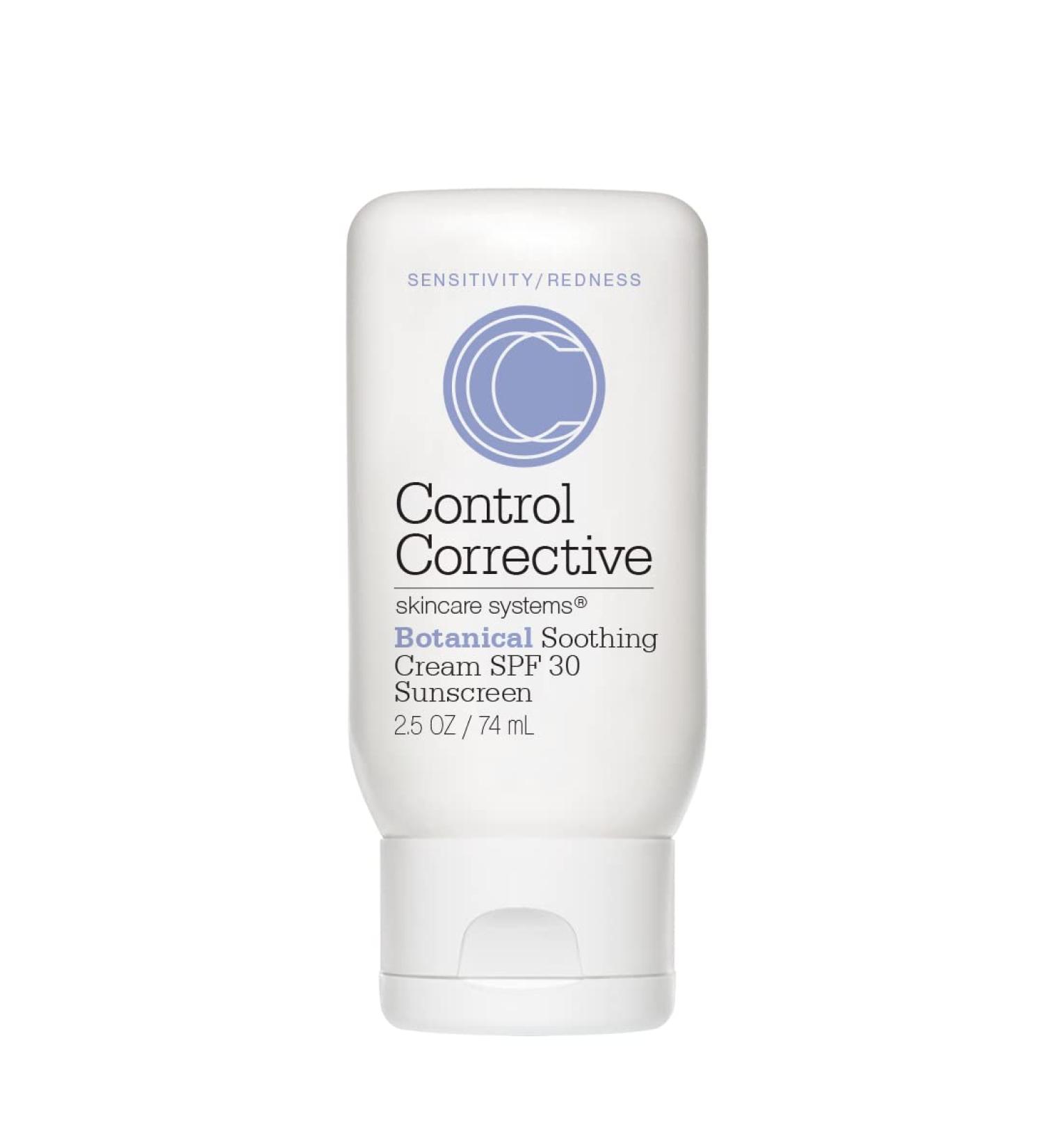 CONTROL CORRECTIVE Botanical Soothing Cream SPF 30 - 2.5 Oz for Sensitive Skin | Calms & Protects, Restores Balance with Wheat Germ Oil, Vitamin E, Honey & Humectants | Ideal for Rosacea - Buy Online on GoSupps.com