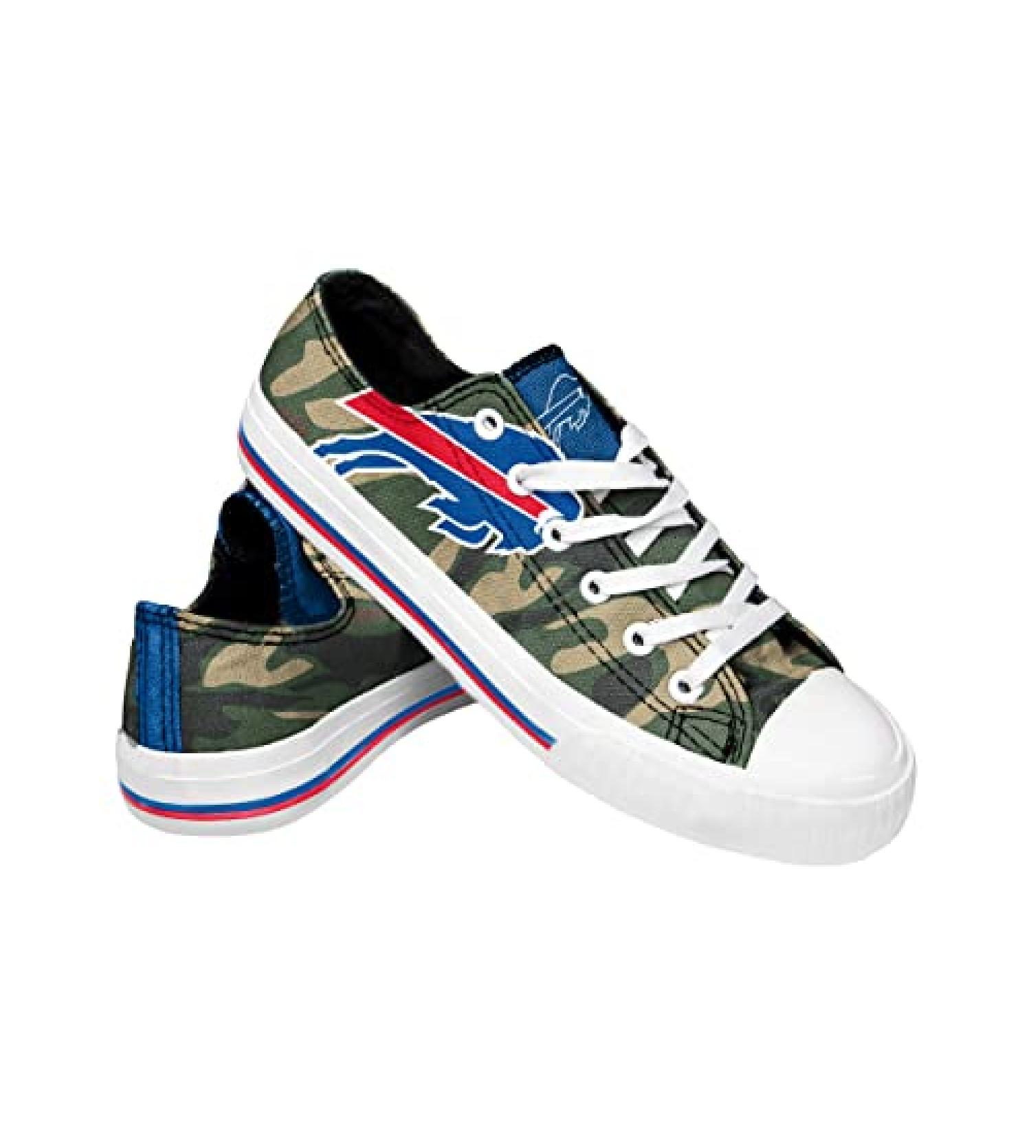 FOCO Women's NFL Camo Low Top Canvas Sneakers Shoes 9 - Camo | Officially Licensed NFL Merchandise - Buy Online on GoSupps.com
