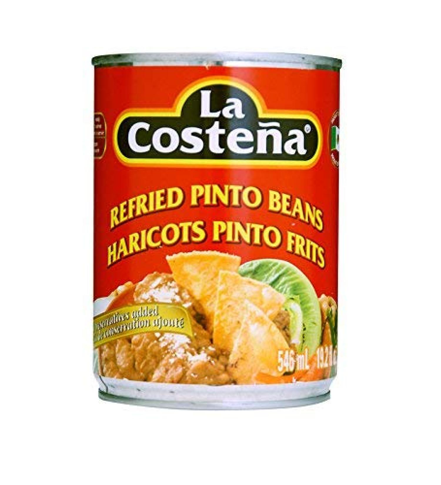 La Costena Refried Pinto Beans 546 Millilitre (Pack of 12)