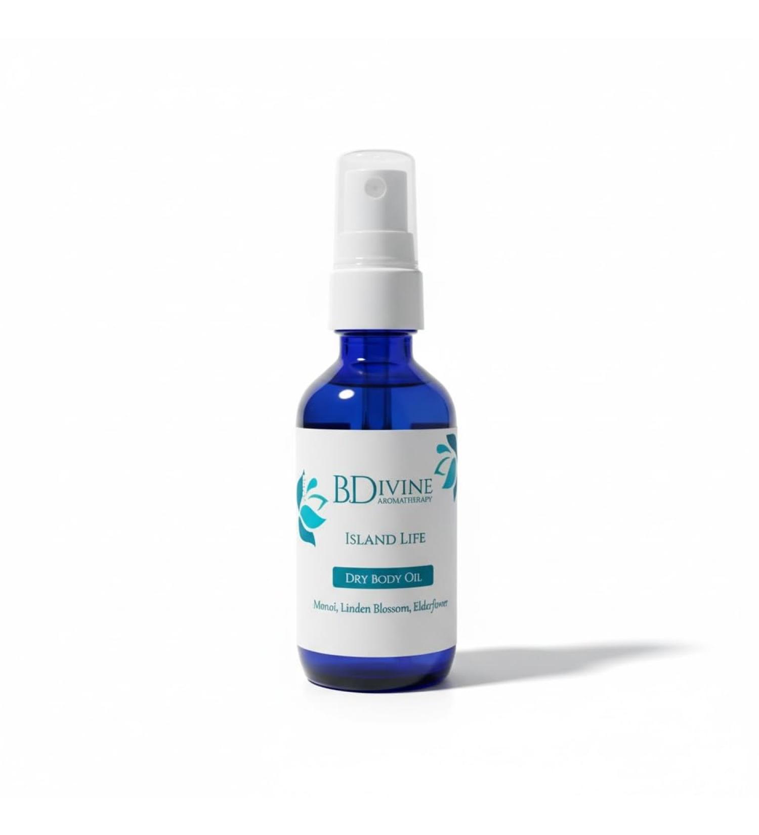 B. Divine Aromatherapy Island Life Monoi Dry Body Oil Tropical Fragrance Moisturizing Body Oil - Buy Online on GoSupps.com