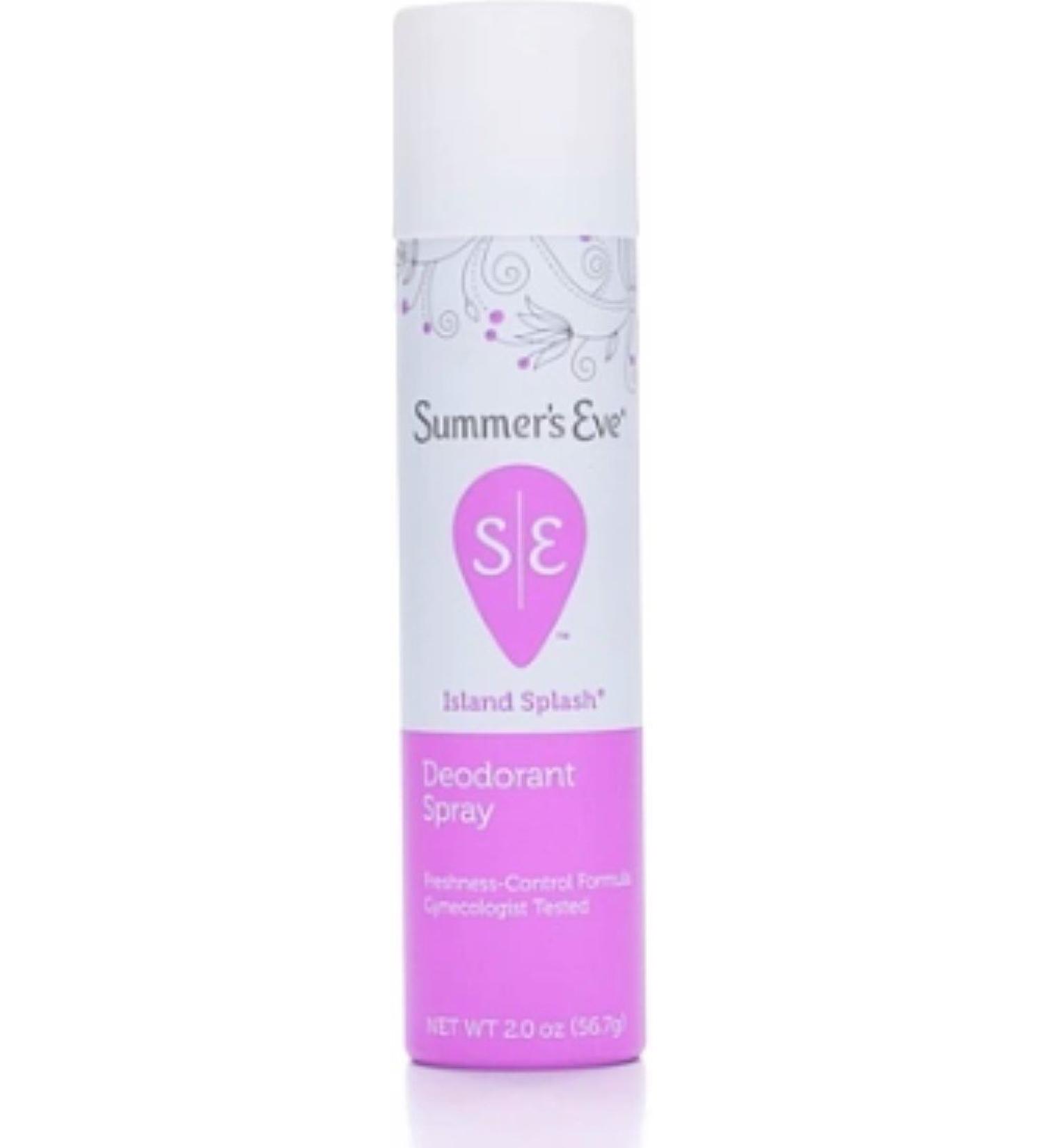 Summer's Eve Feminine Deodorant Spray Island Splash 2 oz (Pack of 5)