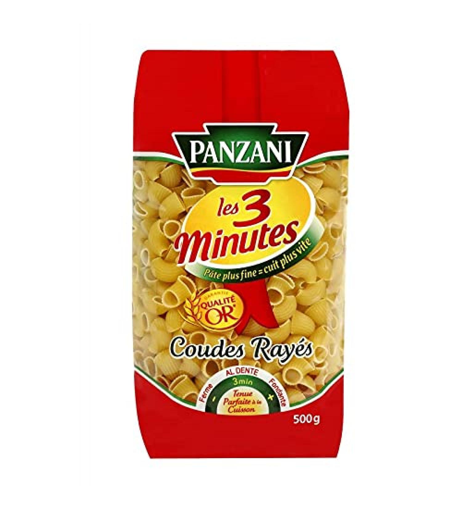 G n rique Panzani Striped Elbow Pasta 500 g Quick Cooking in 3 Minutes Enjoy Al Dente Pasta in No Time Pack of 4 Sold as a Set