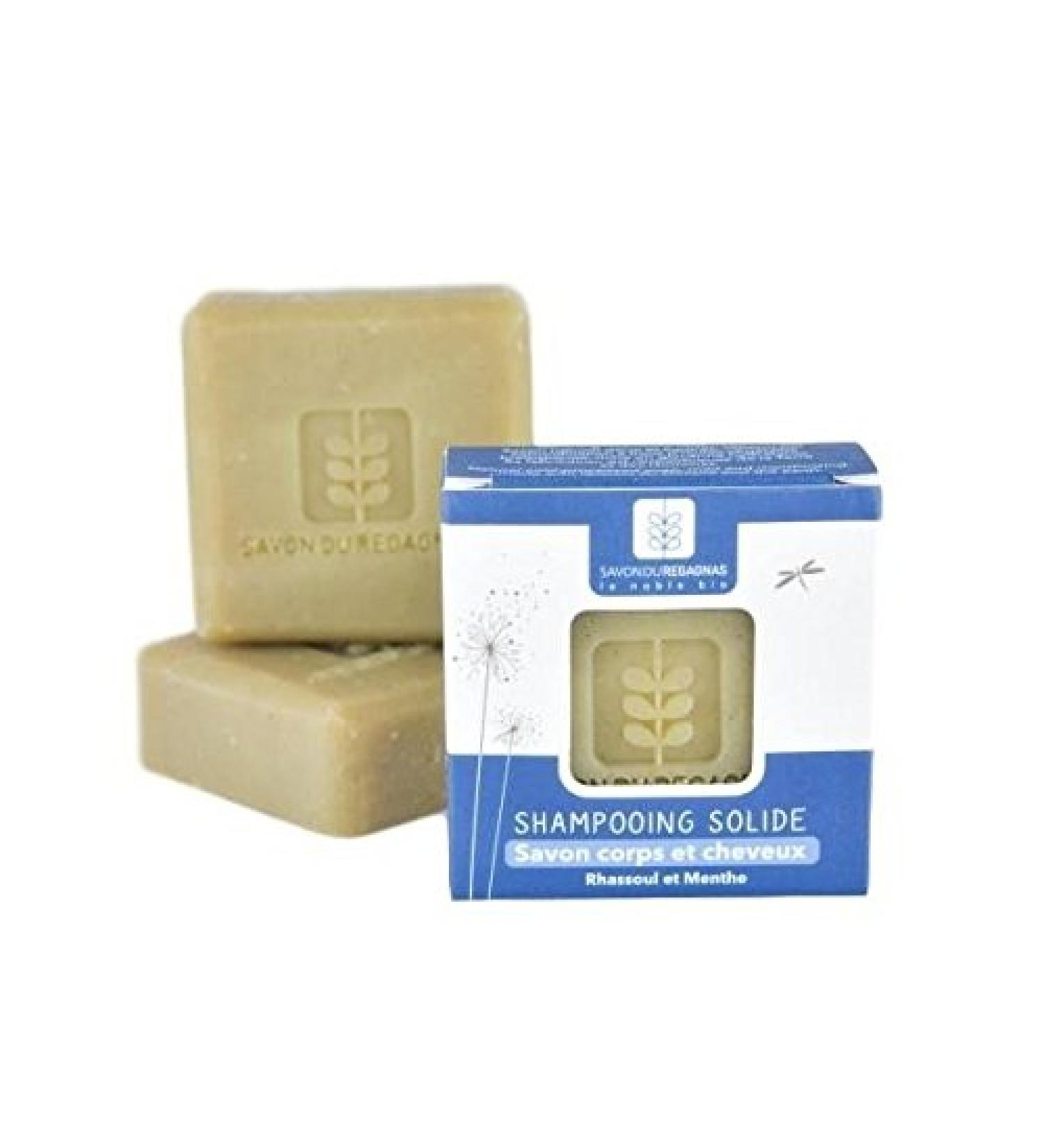 Organic solid soap-shampoo with rhassoul Natural shampoo. Produced in France. Soap 100 gr