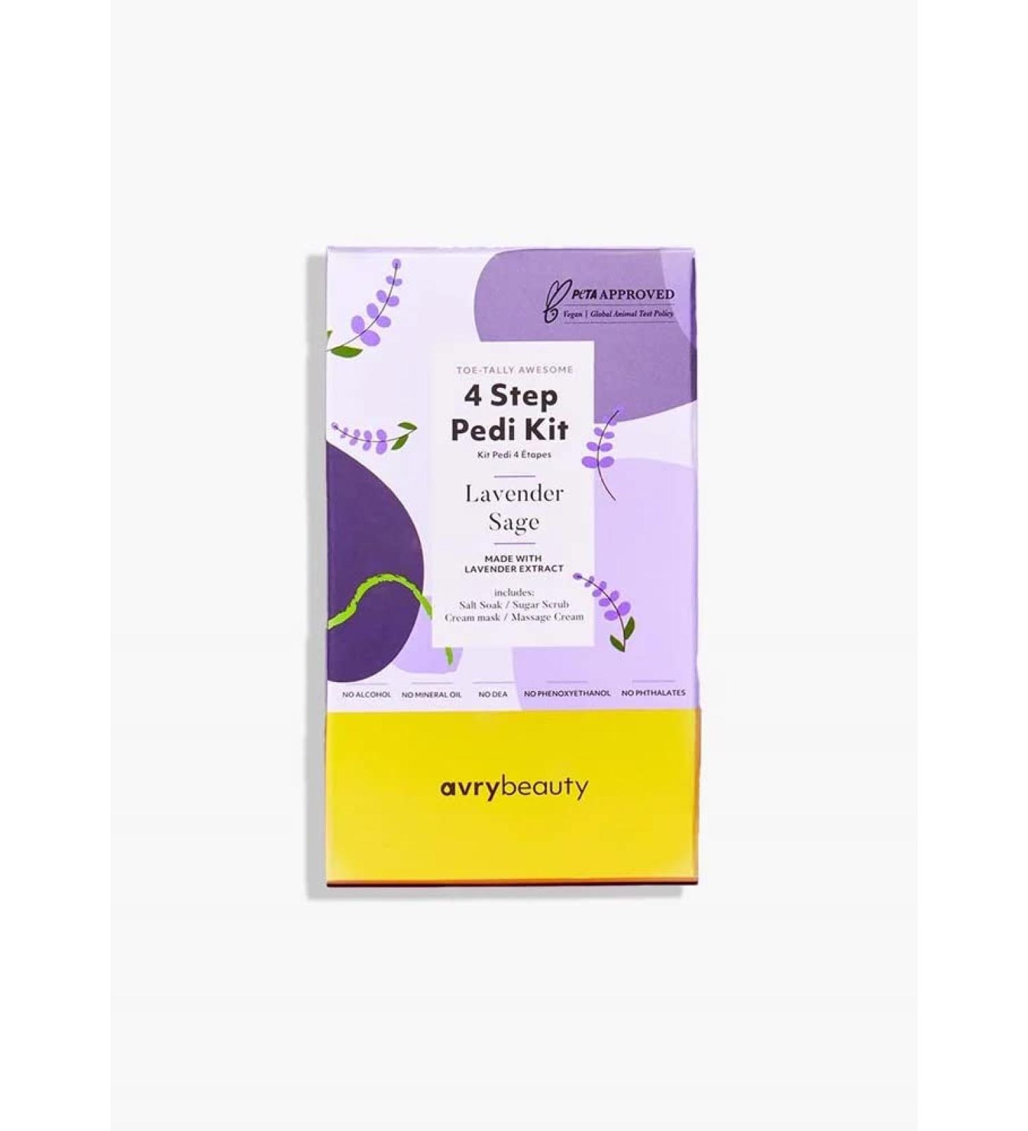 Avry Beauty Lavender Sage 4 Step Pedicure Kit - Buy Online on GoSupps.com