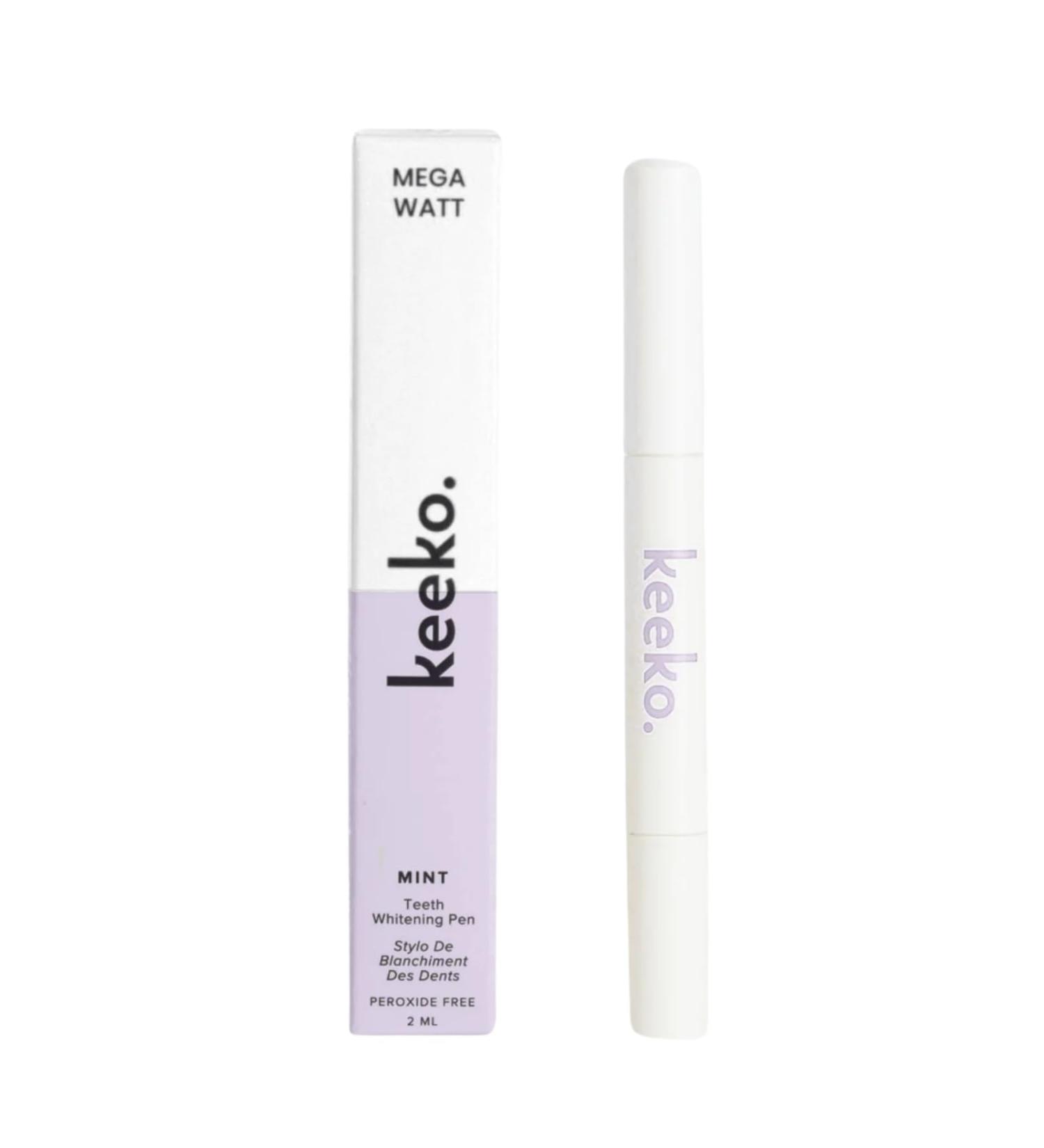 Keeko Botanical Teeth Whitening Pen Dentist-Formulated Award-Winning Peroxide-Free Teeth Whitener with Bicarbonate Soda Cranberry Aloe Vera & Chamomile Refreshing Mint Flavor 25 Uses Vegan 2ml - Buy Online on GoSupps.com