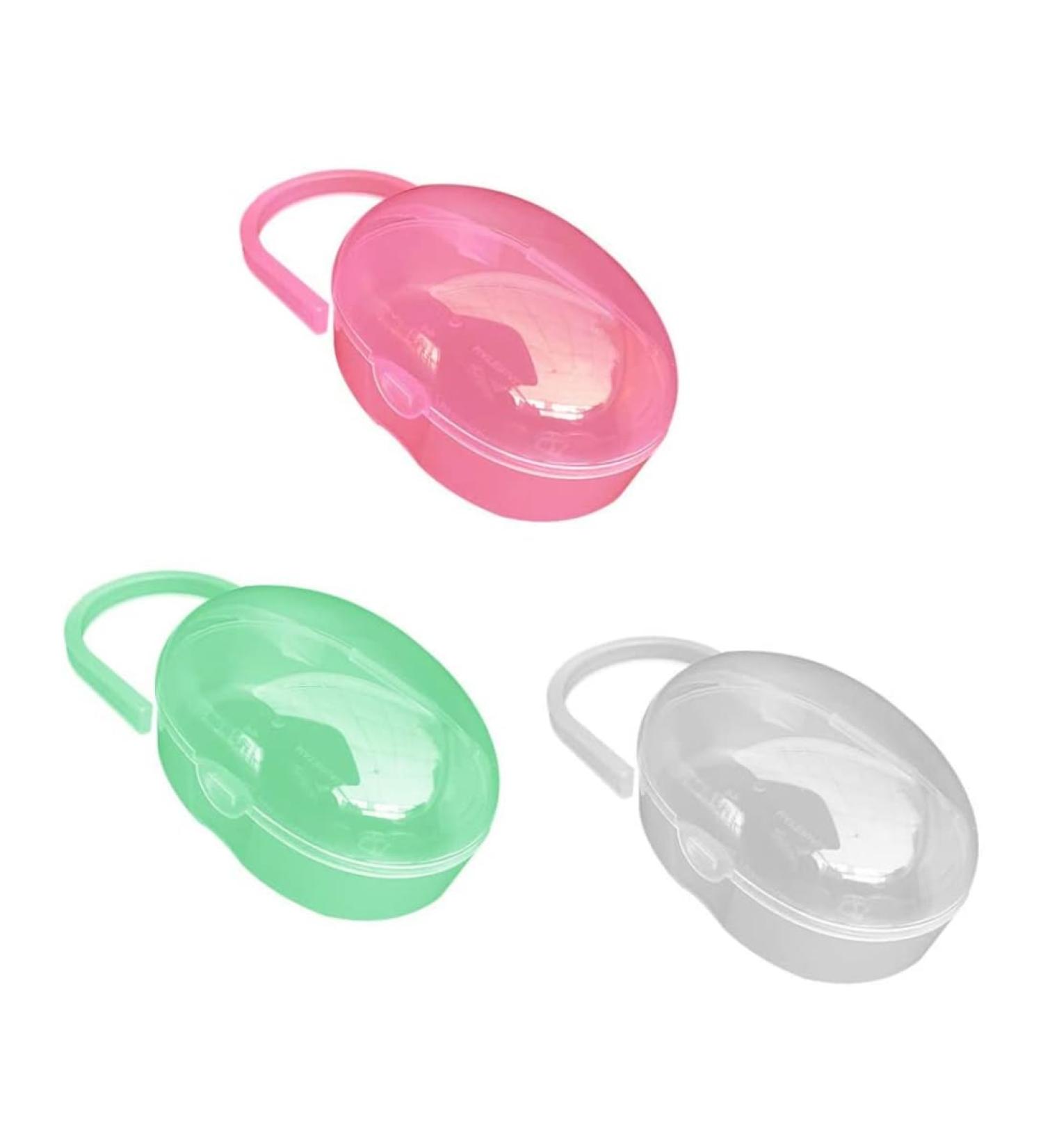 Buy Baby Pacifier Case - Portable Holder & Storage Box for Travel | 3 Pack - Ideal for Moms - Buy Online on GoSupps.com