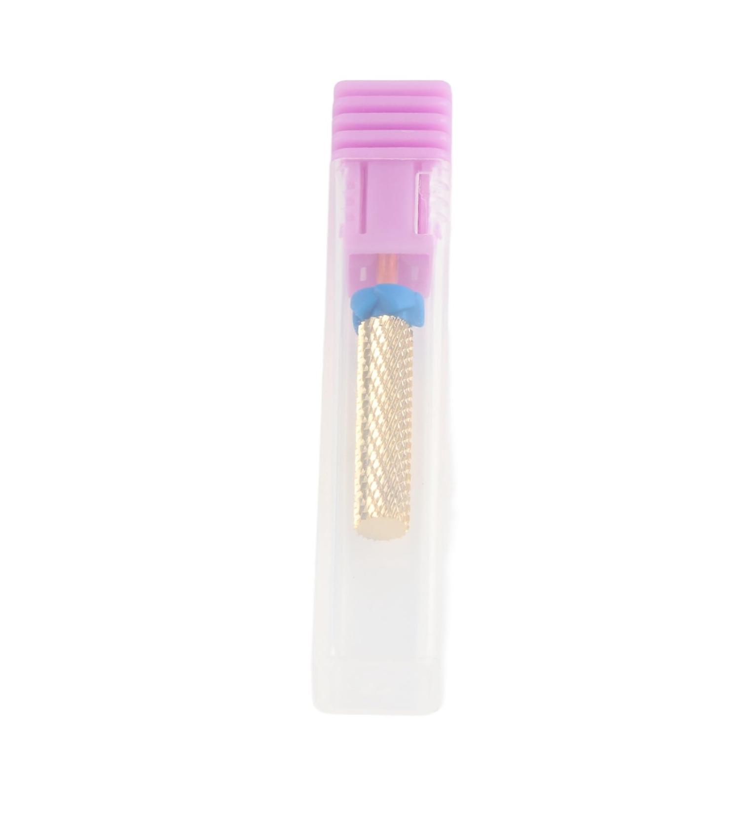 Barrel Nail Drill Bit Dead Skin Removal High Strength Pedicure Nail Drill Bit Flat Top Multipurpose Gold for Acrylic Nails (129#-M) - Buy Online on GoSupps.com