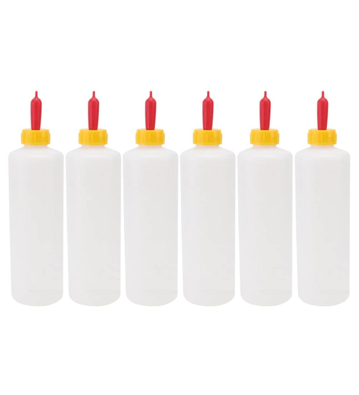 Yardwe 6pcs Lamb Feeding Bottles - 400ml Animal Nursing Bottle for Goat, Calf, Pup, Foal - White Milk Feeder - Buy Online on GoSupps.com