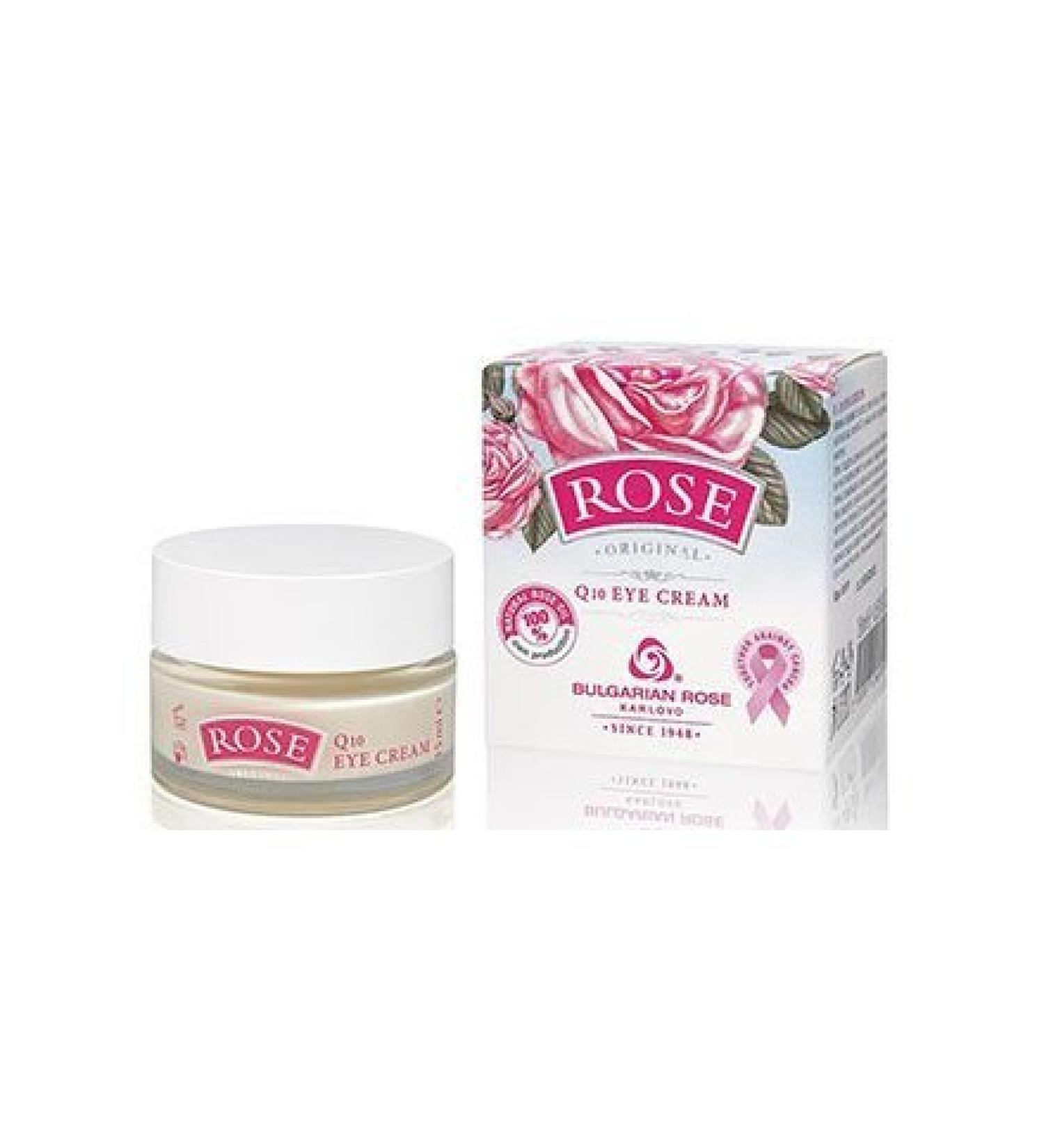 Cream Around Eyes ROSE-With Natural Rose Water & Q10 15ml by Rose