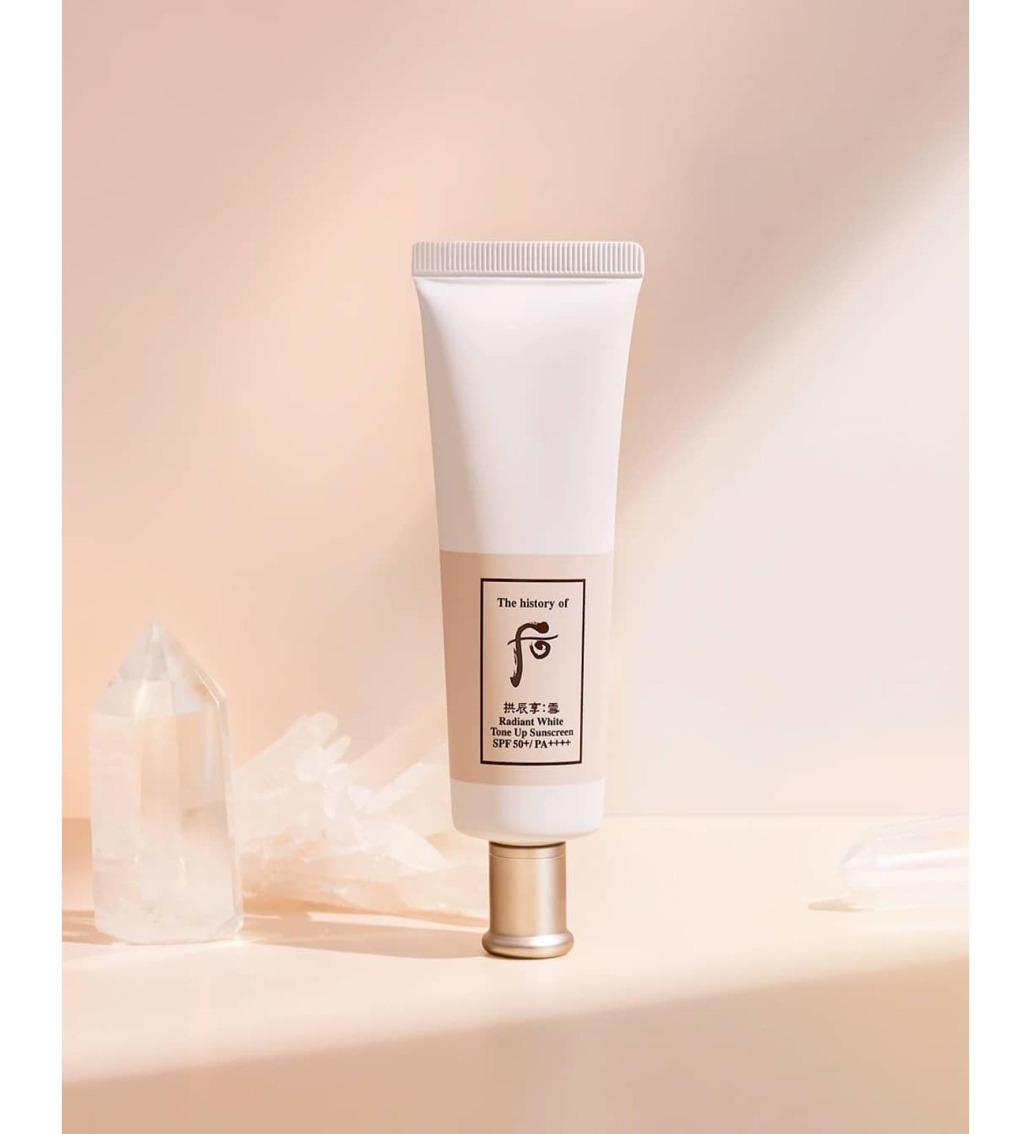 WHOO Radiant Tone Up Sun Cream 50ml - Korean Skincare for Glowing Skin | International Shipping Available - Buy Online on GoSupps.com