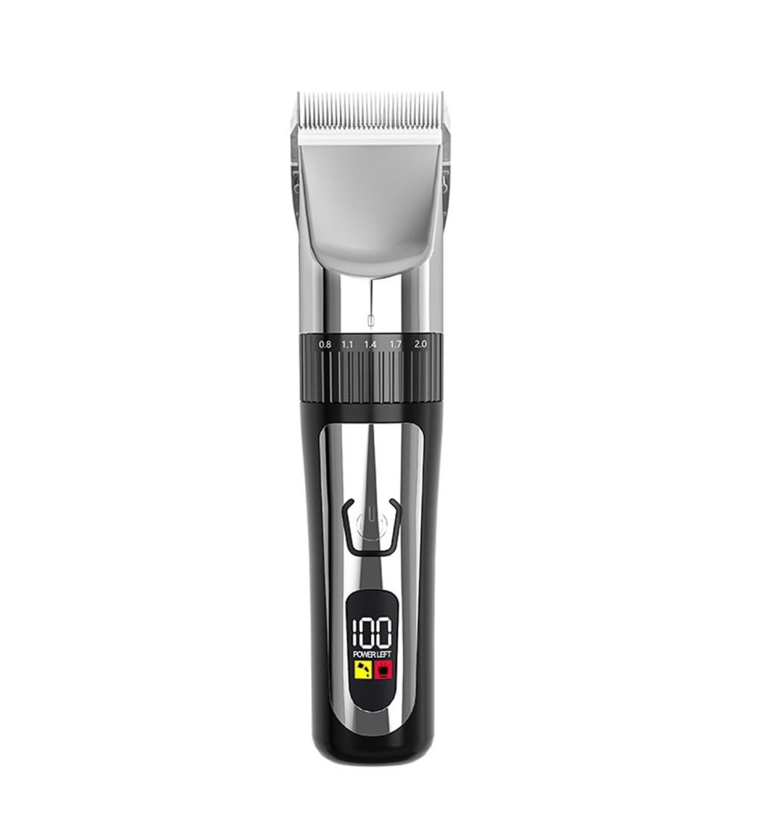 High-Power Electric Hair Clipper for Adults - Rechargeable Gray 17.5cm Precision Tool - Buy Online on GoSupps.com