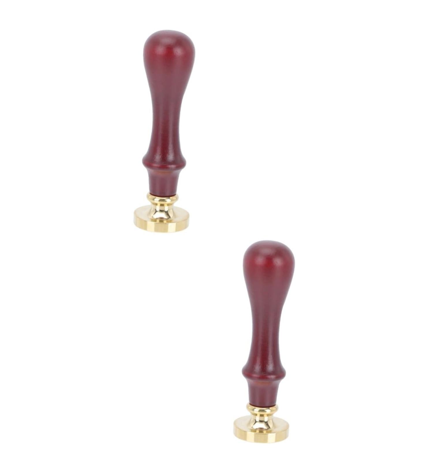 HAPINARY 2 Pcs Dispensing Plate Tool Wax Seal Tools Retro Sealing Stamp Cosmetic Accessory Copper Copper Head - Buy Online on GoSupps.com
