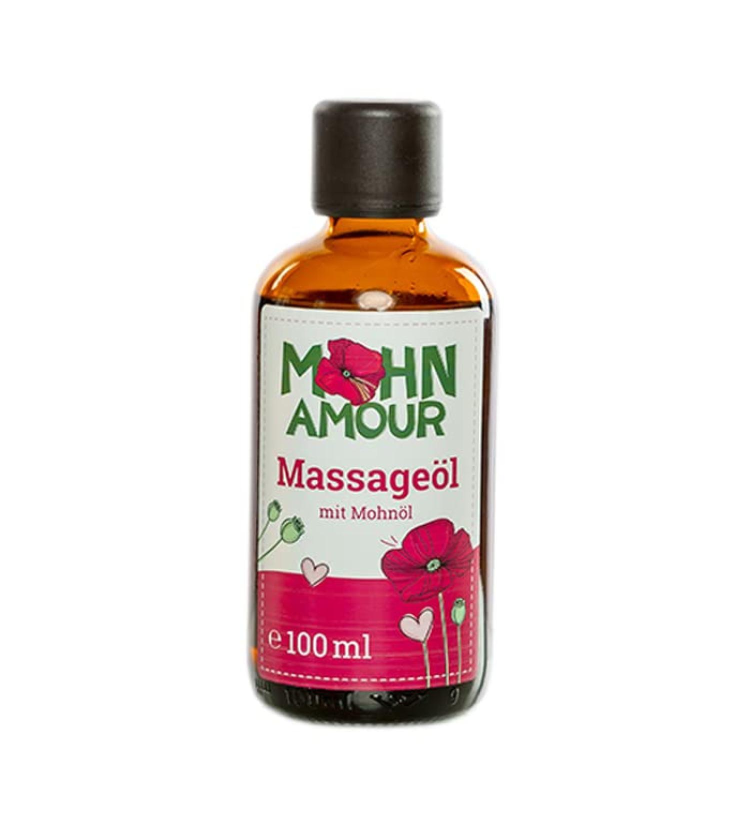 Massage oil 100ml - This mixture of selected oils ensures smooth skin - Based on almond oil from Mohnwirt Neuwiesinger
