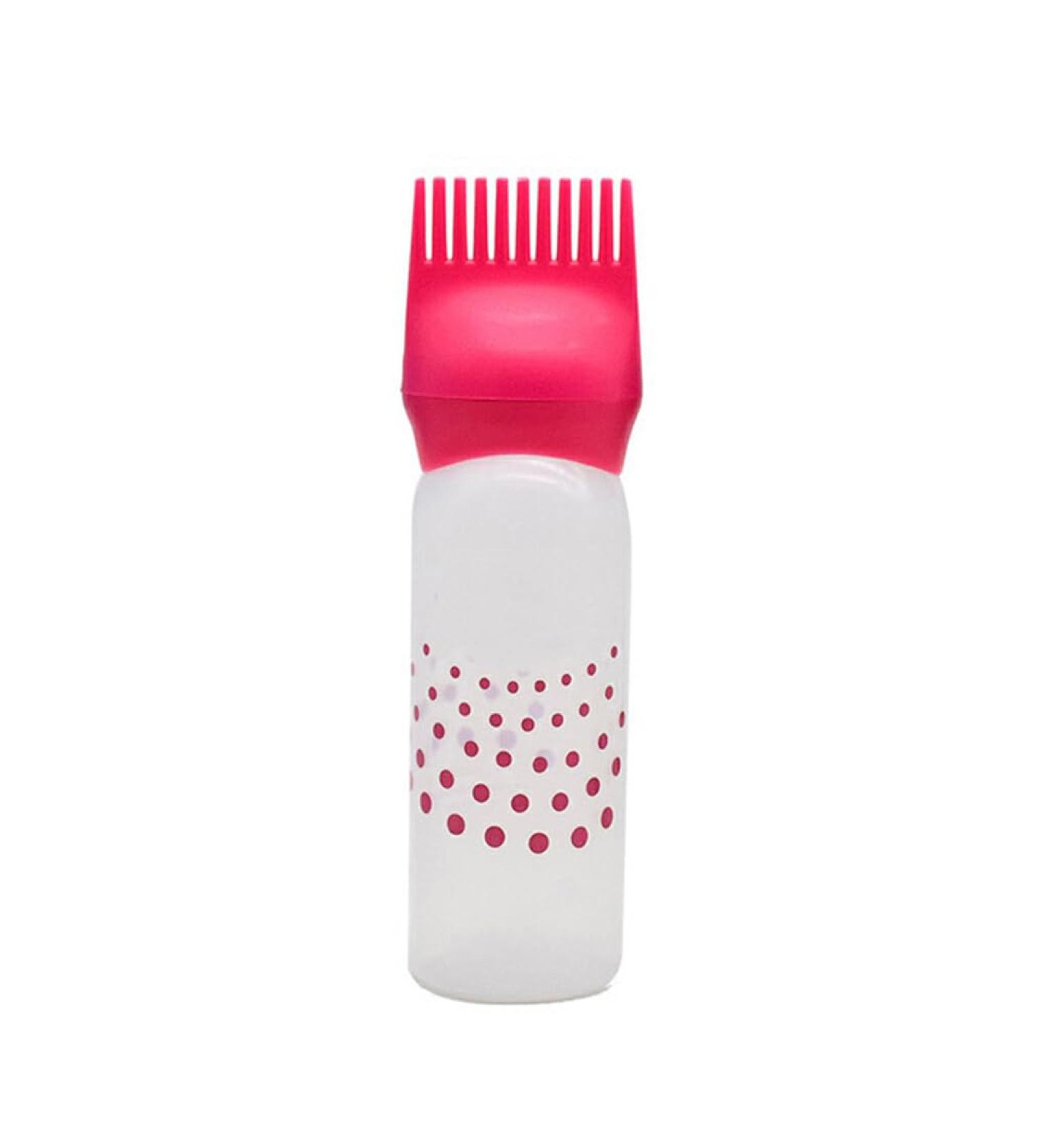 Dajidafu Home Barber Shop Salon Portable 120ml Hair Dye Applicator Bottle Reusable Filling Brush Dispenser with Scales Hairdressing Red - Buy Online on GoSupps.com