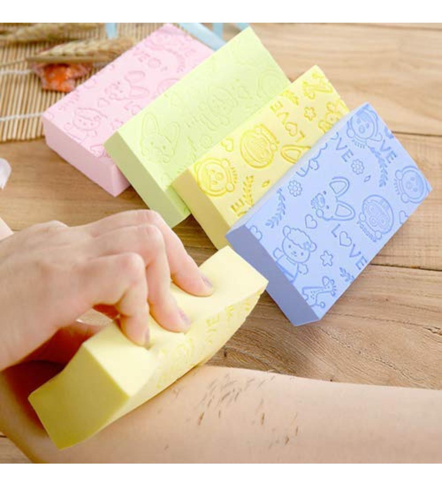 Maikoa 3PCS Ultra Soft Exfoliating Sponge Shower Brush - Gentle Body Scrub for Smooth Skin - Buy Online on GoSupps.com