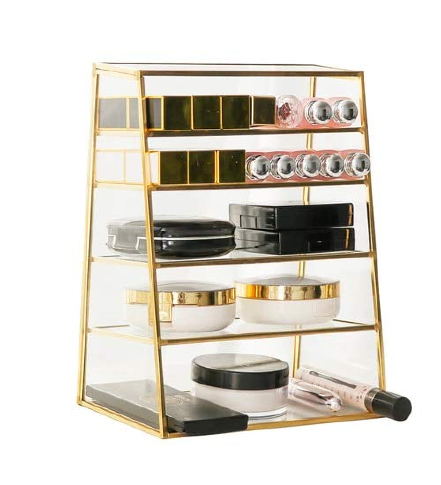 Anncus 1Pc Nordic ins wind Vertical Makeup Rack Lipstick Organizer Pressed Powder Holder Multilayer Storage Rack ZM225 - (Color: A) - Buy Online on GoSupps.com