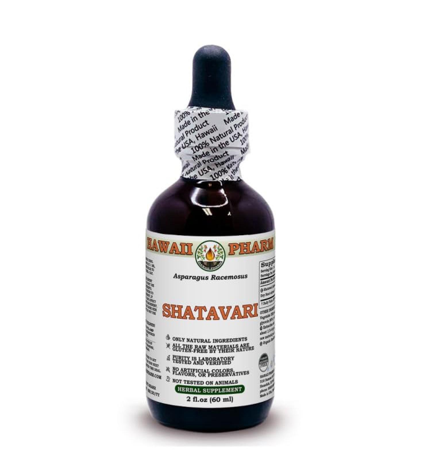 Shatavari Liquid Extract Glycerite | Alcohol-Free Asparagus Racemosus 60ml | International Shipping Available - Buy Online on GoSupps.com