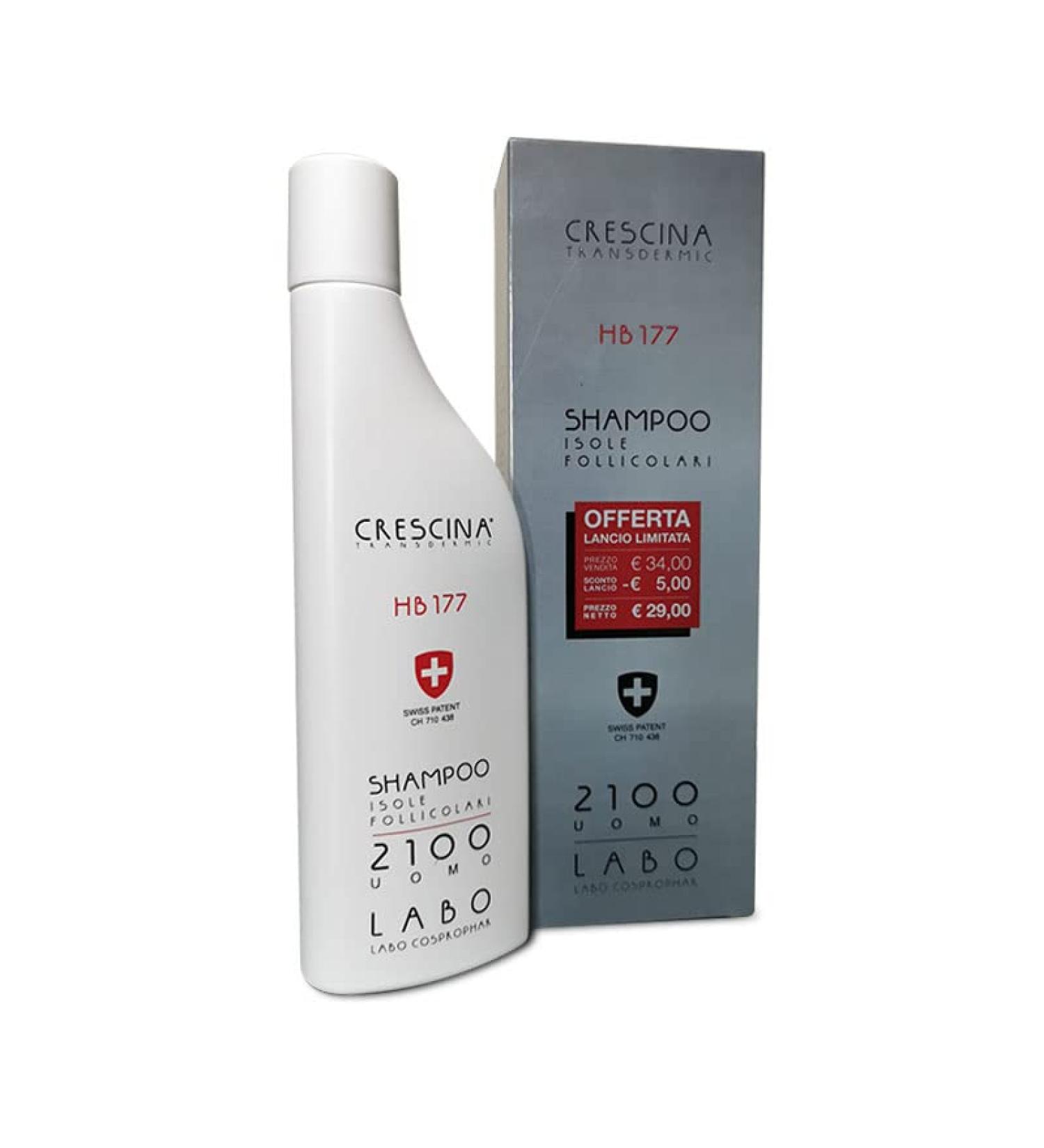 Labo Crescina Transdermic HB 177 Hair Regrowth Shampoo 2100 for Men 150 ml