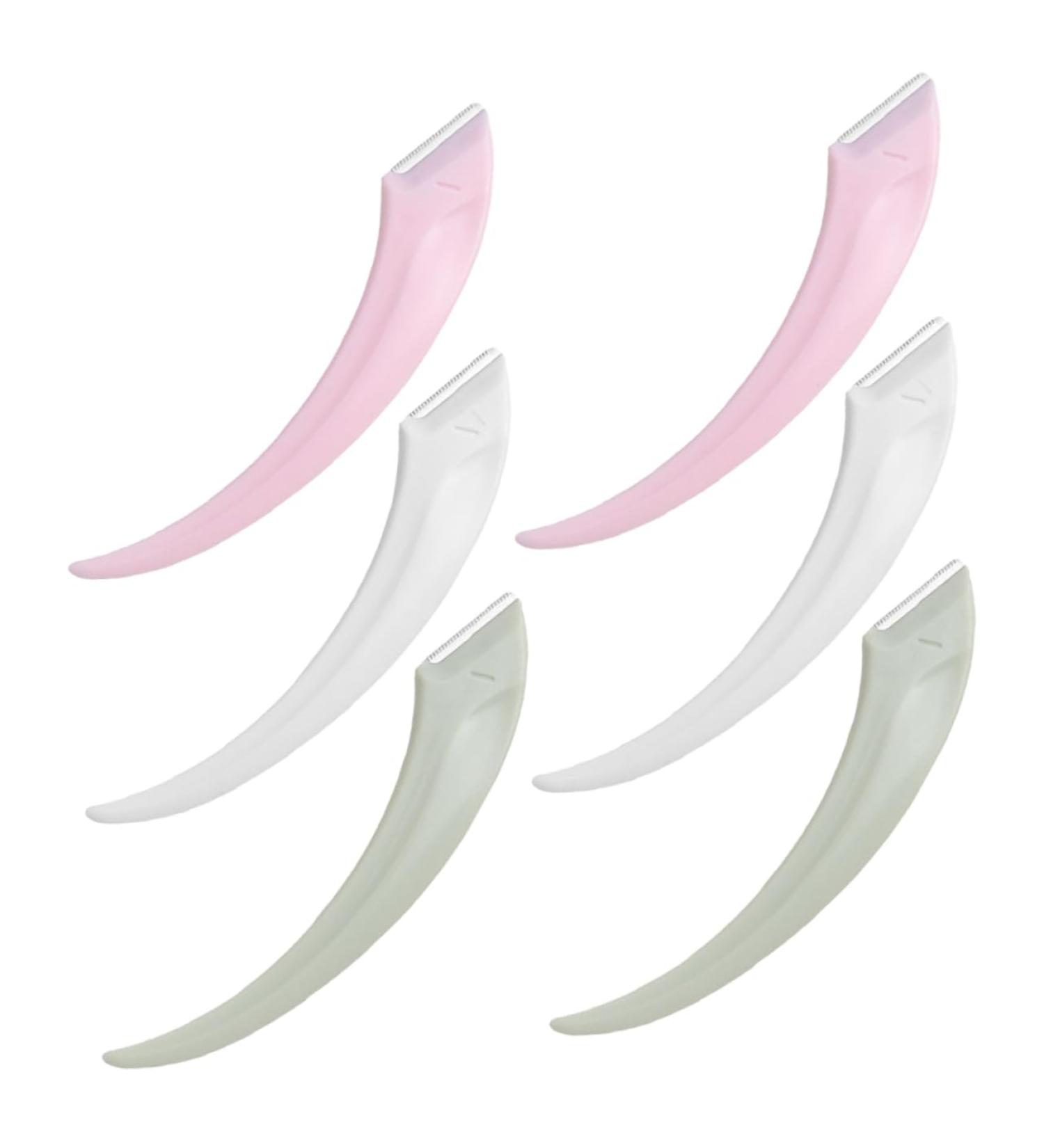 Minkissy 6-Piece Anti-Scratch Eyebrow Trimmer Set for Women | Dermaplaning Razor Tools | Perfect Eyebrow Care & Grooming - Buy Online on GoSupps.com