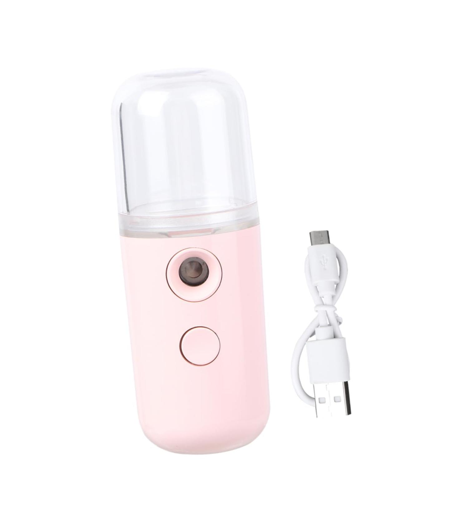 AUTSUPPL 1pc Portable Humidifier Mini Facial Mister Humidifiers with Essential Oils Mist Sprayer Pink Plastic - Buy Online on GoSupps.com