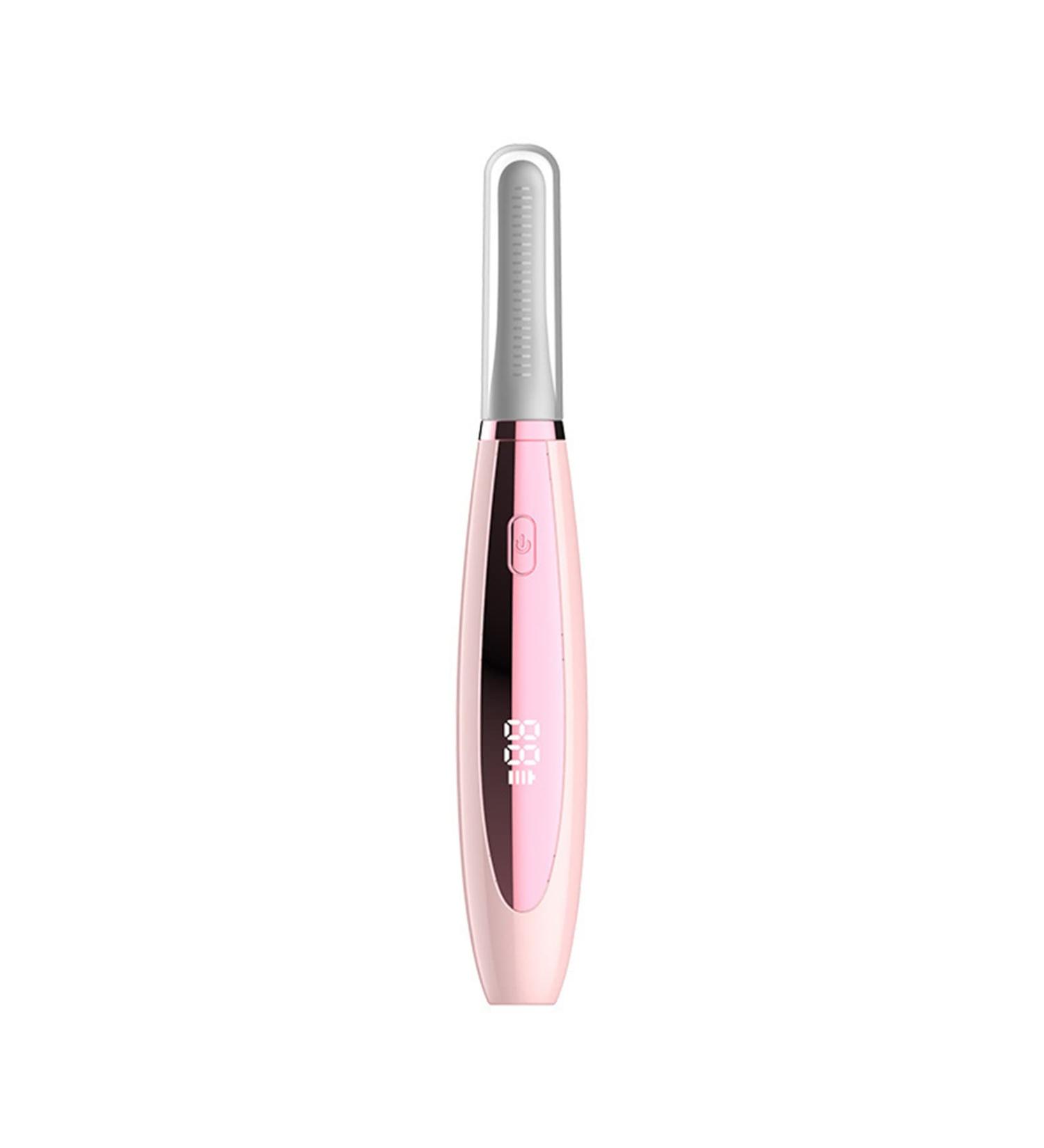Heated Eyelash Curler - Electric USB Rechargeable | 3 Temperature Modes for Long Lasting Curls (Pink - Buy Online on GoSupps.com