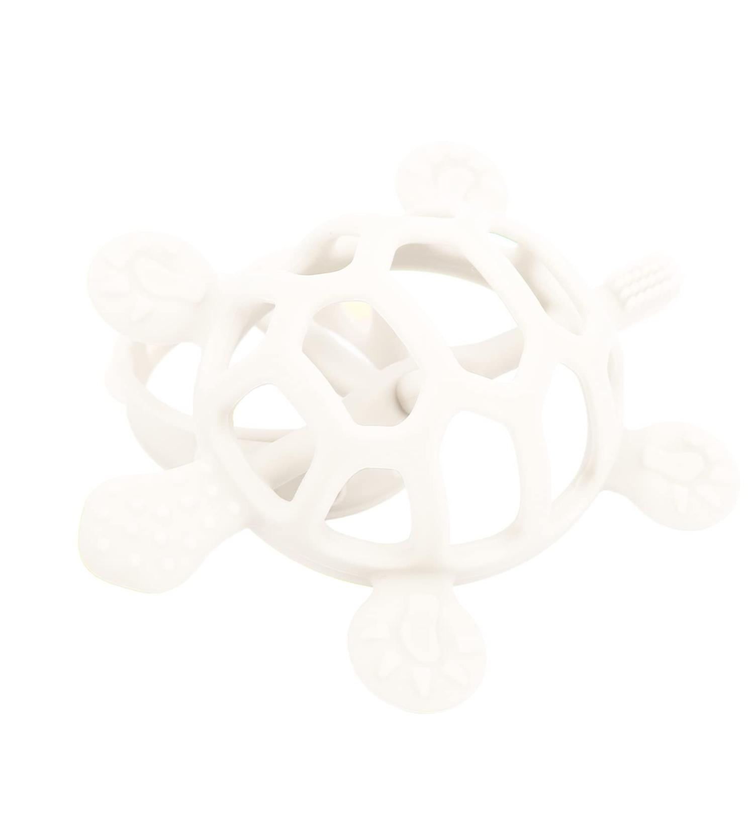 Shop Safe Silicone Toothed Toys for Kids | Cartoon Turtle Bite Ring - Soft & Burr-Free (Beige) | International Shipping - Buy Online on GoSupps.com